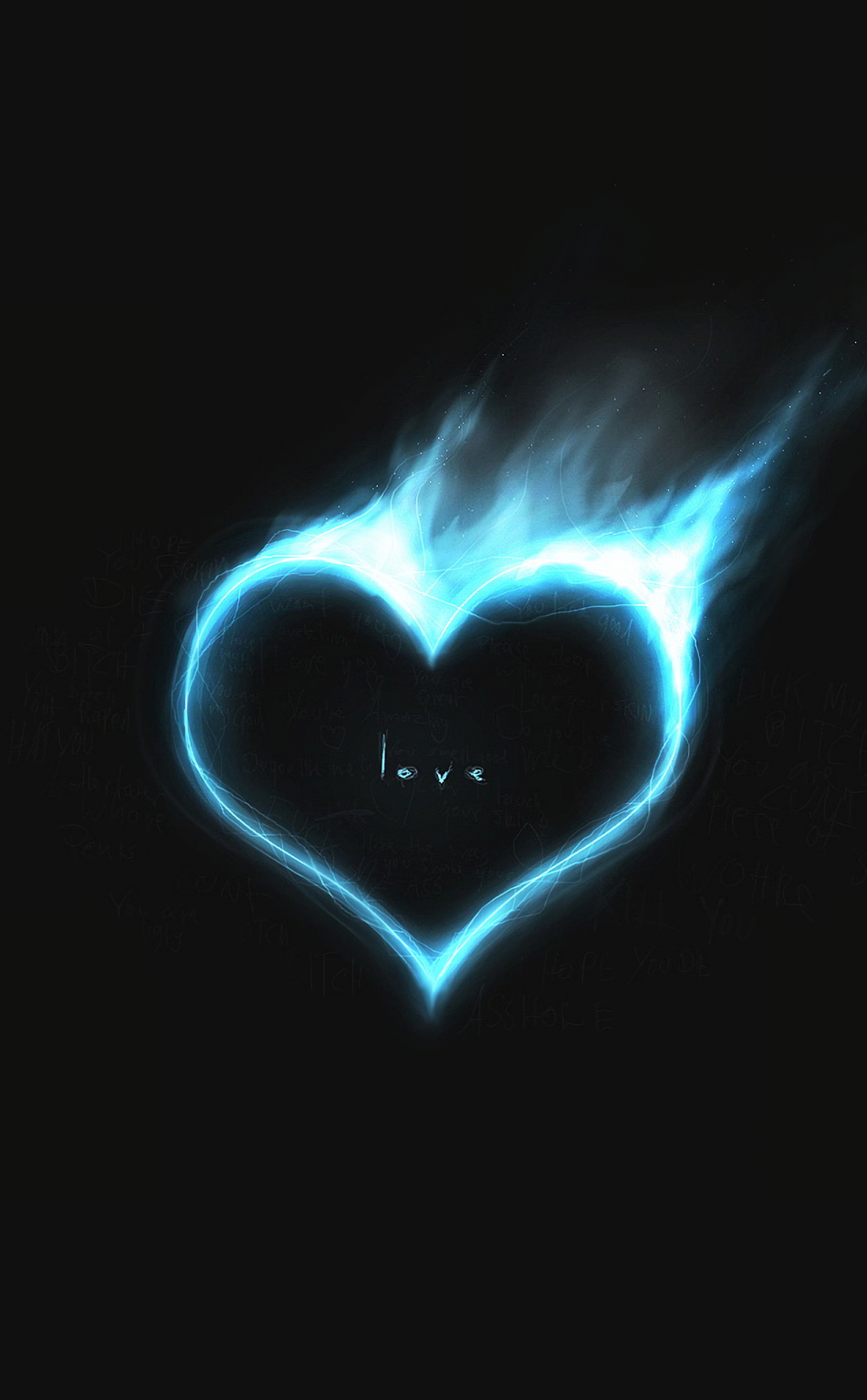 Download wallpaper 950x1534 heart, fire, love, minimal, iphone, 950x1534 HD background, 21958