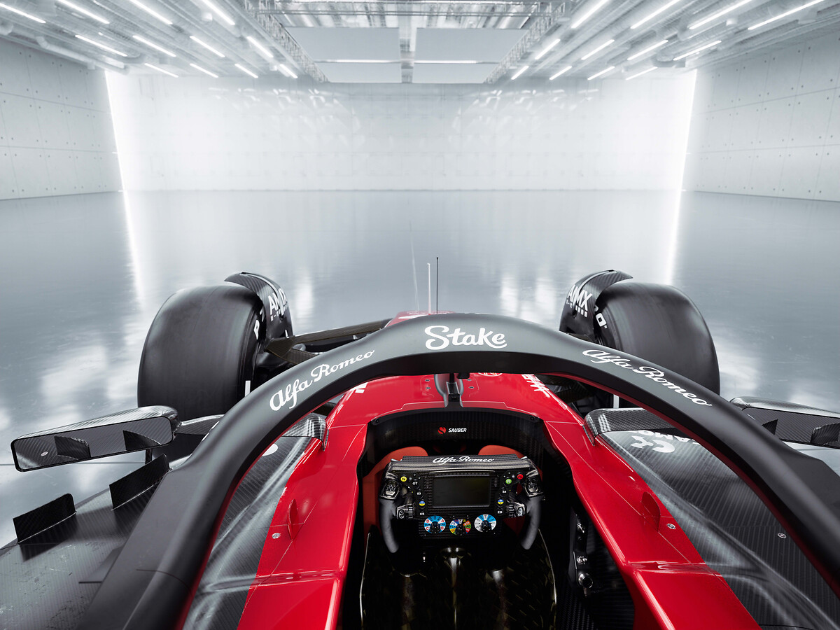 Alfa Romeo F1 Team Stake unveils the C43. New livery designed by Alfa Romeo's Centro Stile