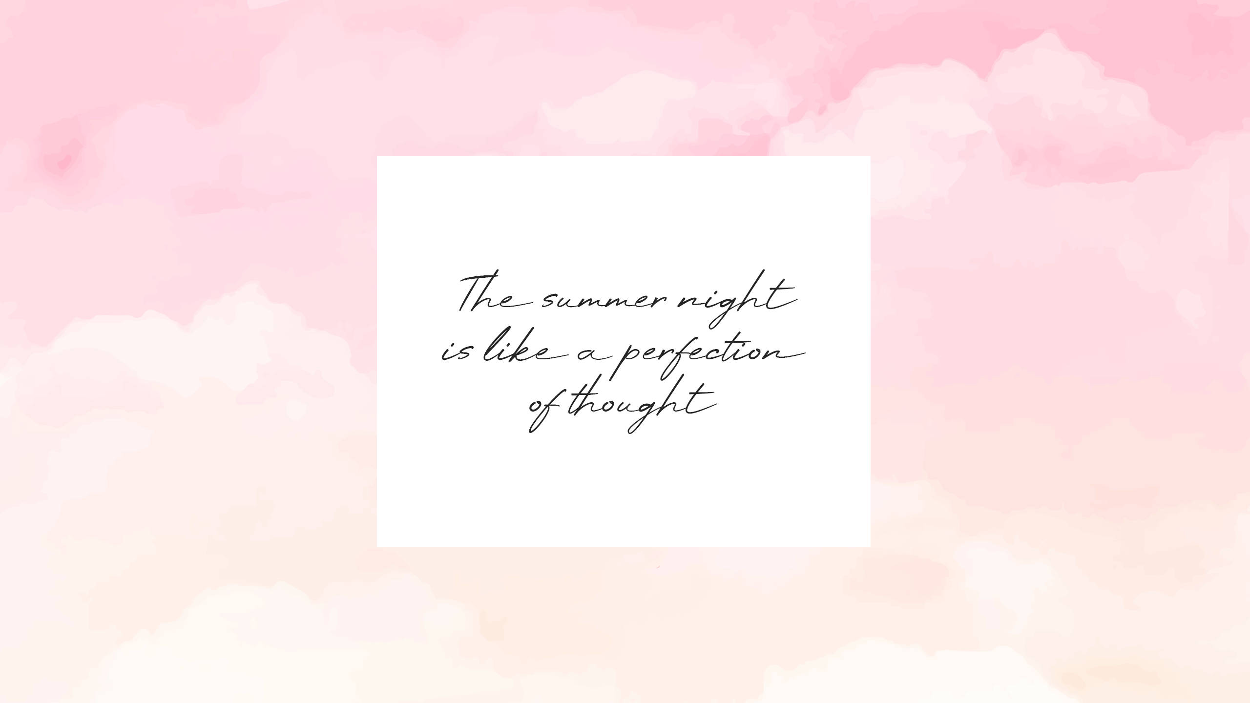 Download 2560x1440 Summer Quote Pink Aesthetic Wallpaper