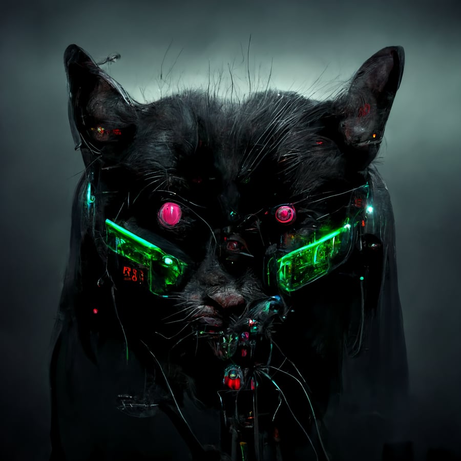 Cyber Cat Cultist 77 By Polyform Labs