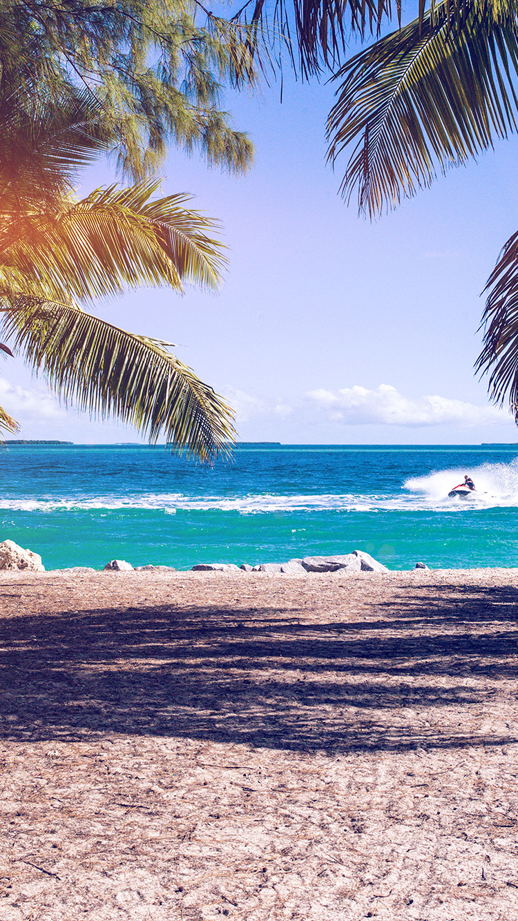 Summer Vacation Ocean Sea Nature Beach Blue Wallpaper