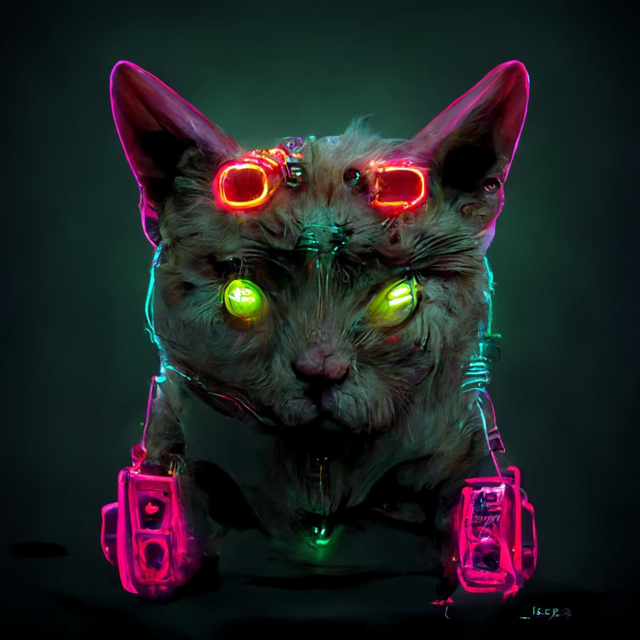 Cyber Cat Cultist 64 By Polyform Labs