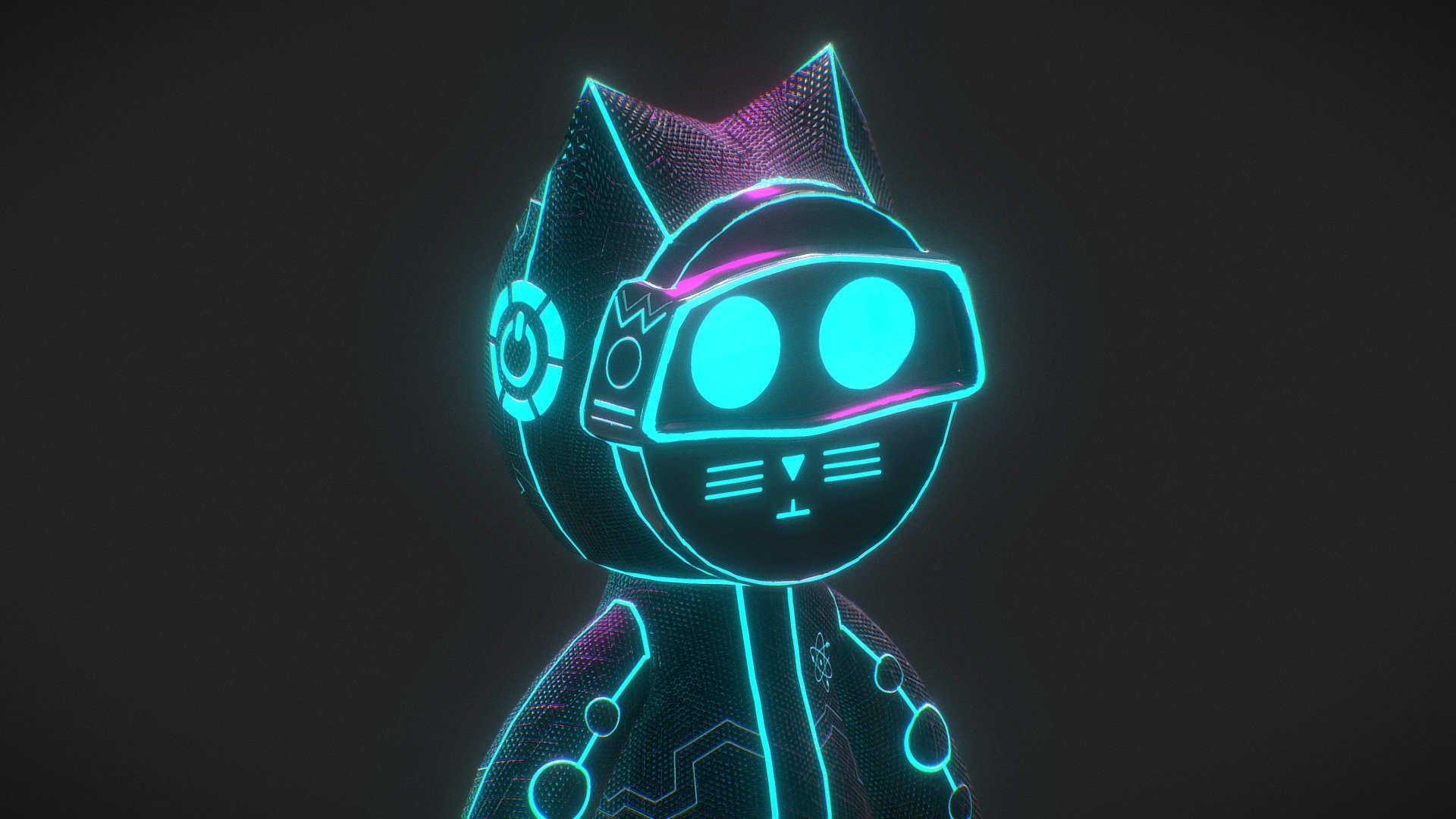 Runner Cybercat Character model by Gabriel Gonzalez [80ec81b]