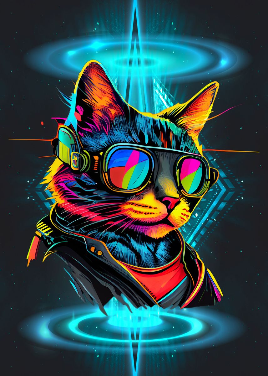 Cyber Cat Wallpapers - Wallpaper Cave