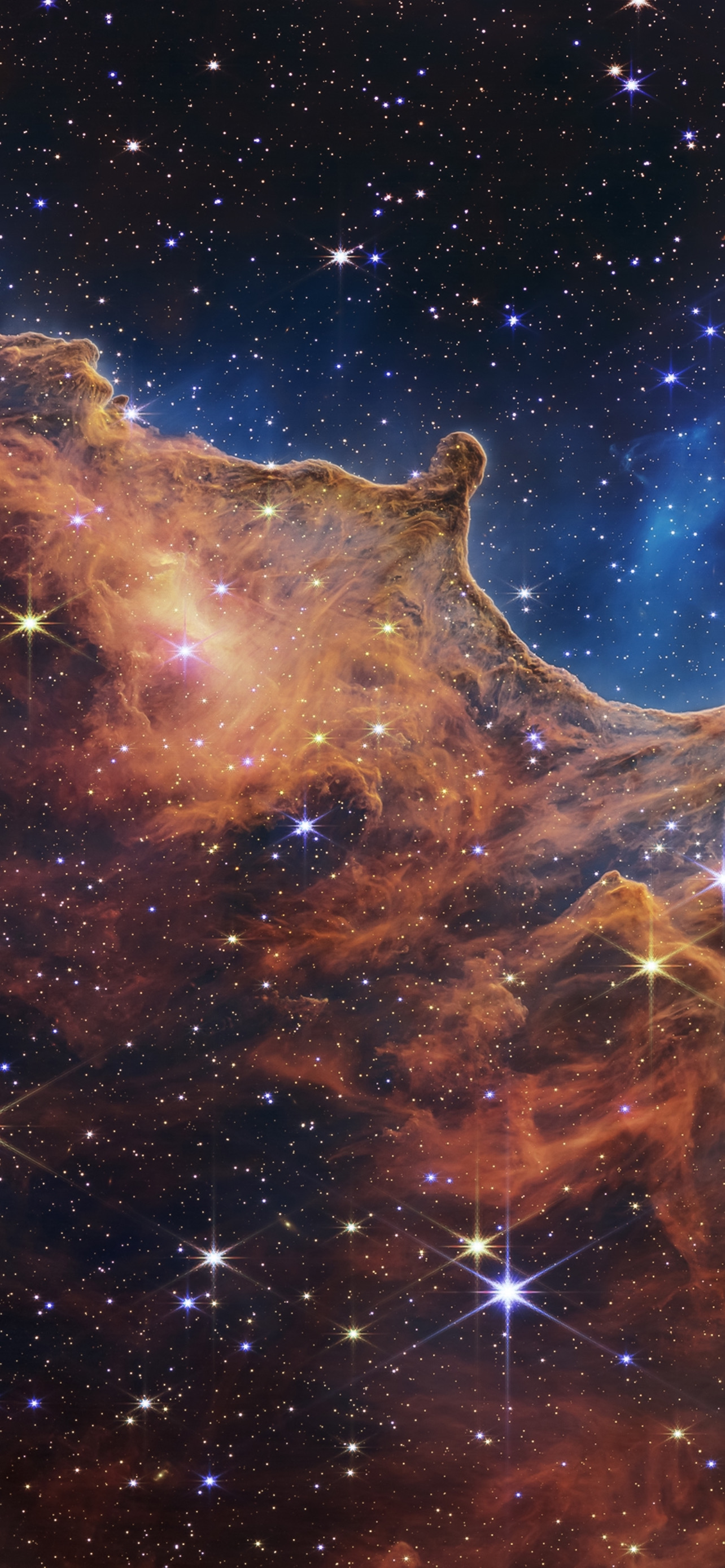 Carina Nebula NASA iPhone wallpaper