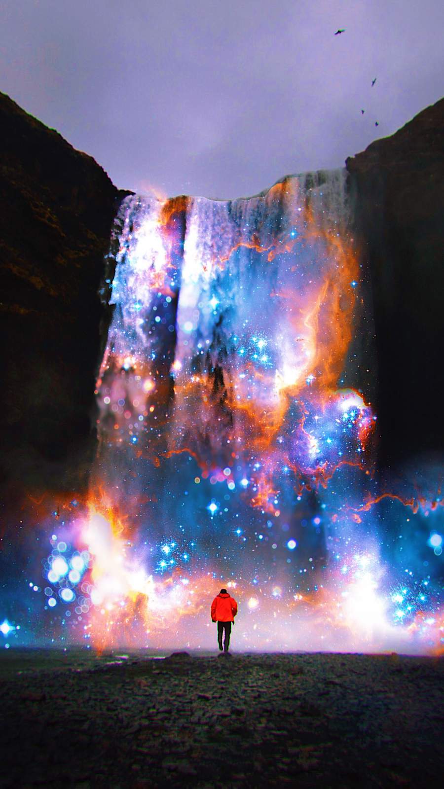 Cosmic Waterfall IPhone Wallpaper Wallpaper, iPhone Wallpaper