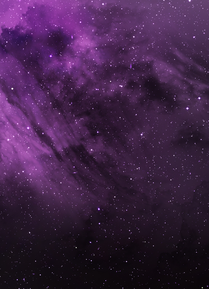 Download wallpaper 840x1160 purple clouds, cosmos, stars, space, iphone iphone 4s, ipod touch, 840x1160 HD background, 23217