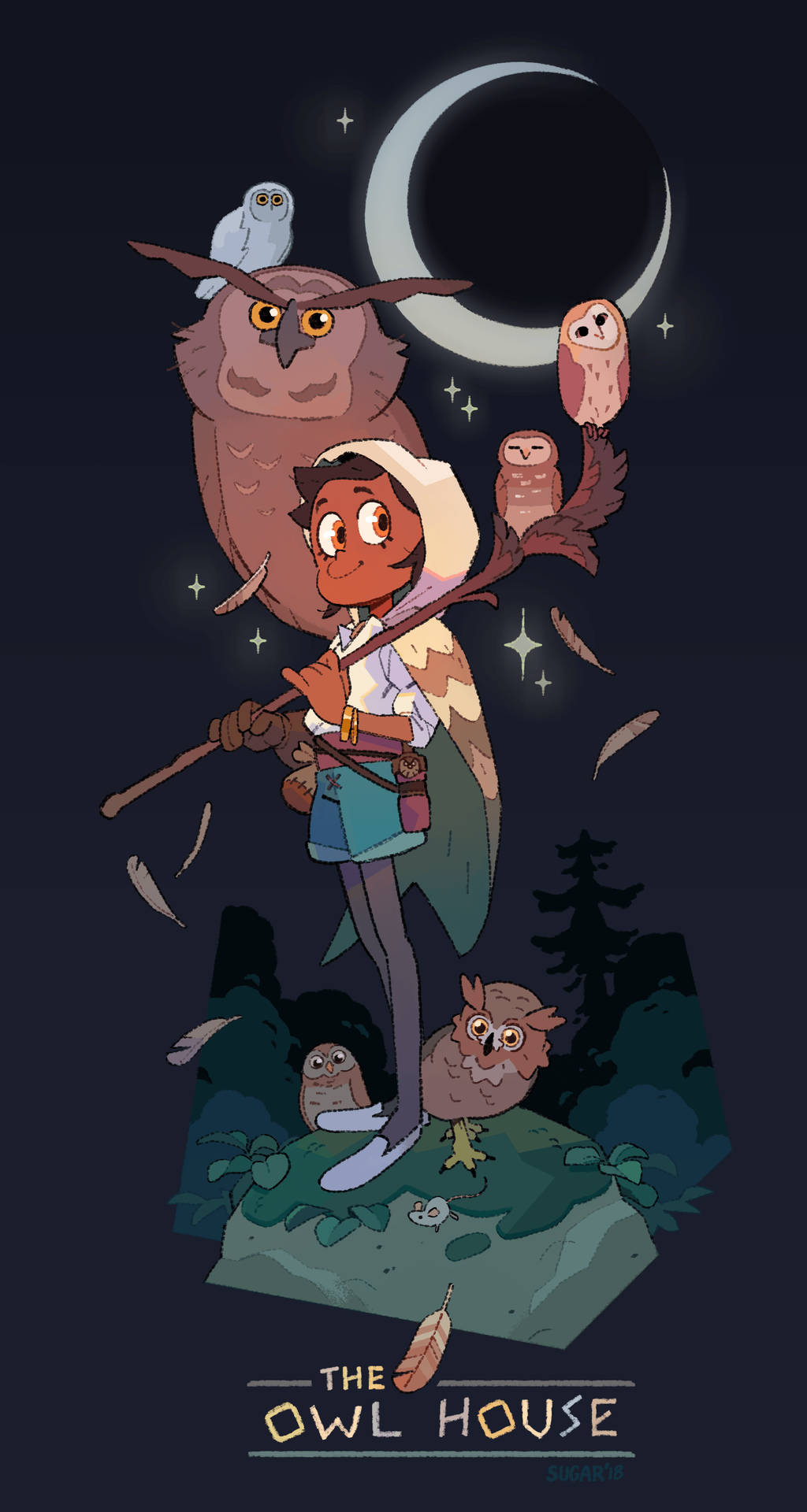 Download The Owl House Night Time Wallpaper
