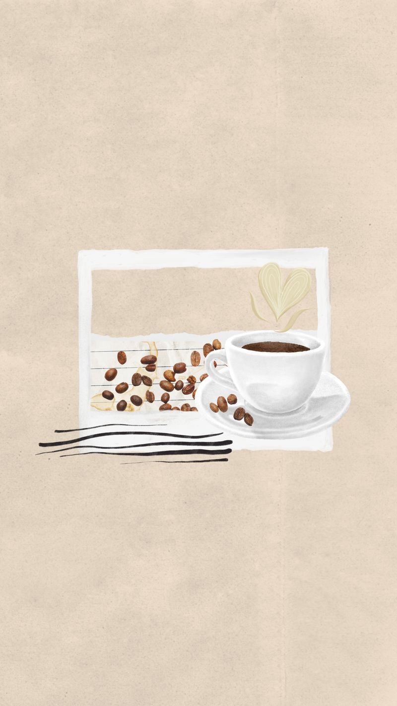 Coffee Aesthetic Wallpaper Illustration Image Wallpaper