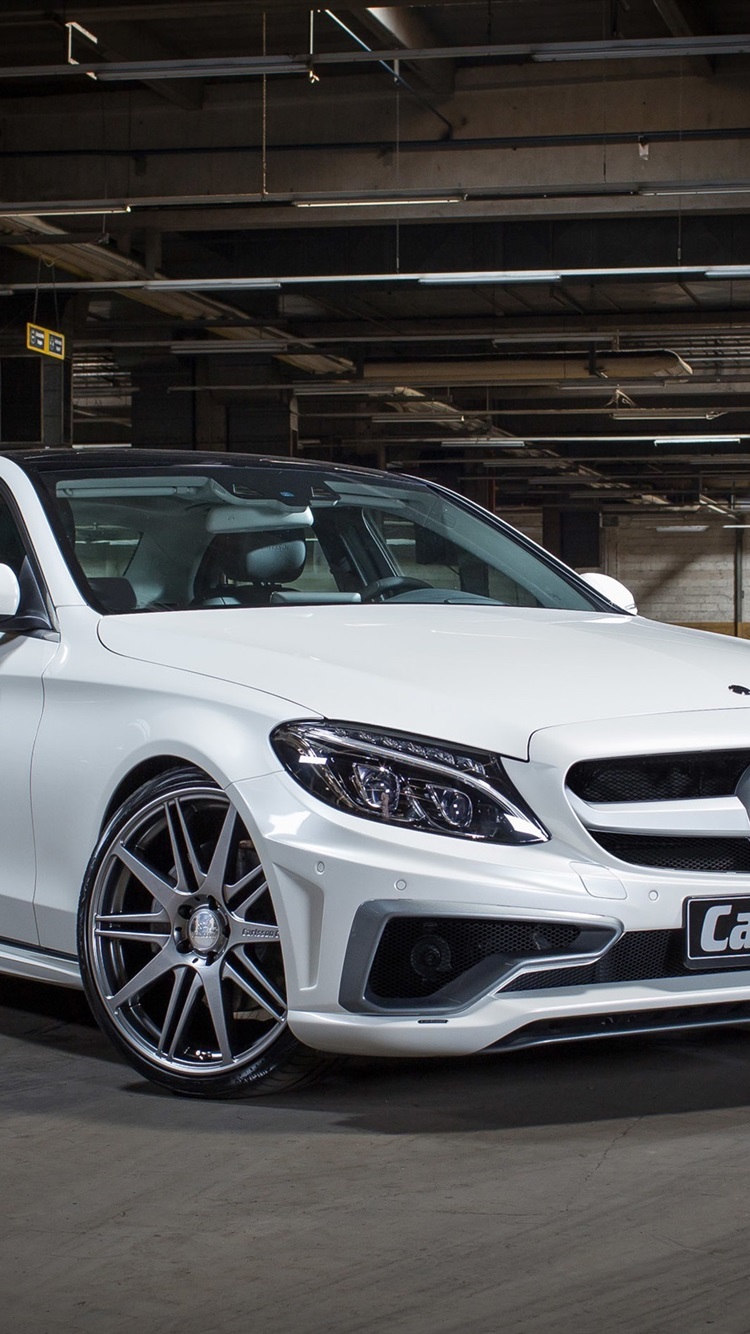 Carlsson, Mercedes Benz, C Class, White Car 750x1334 IPhone 8 7 6 6S Wallpaper, Background, Picture, Image