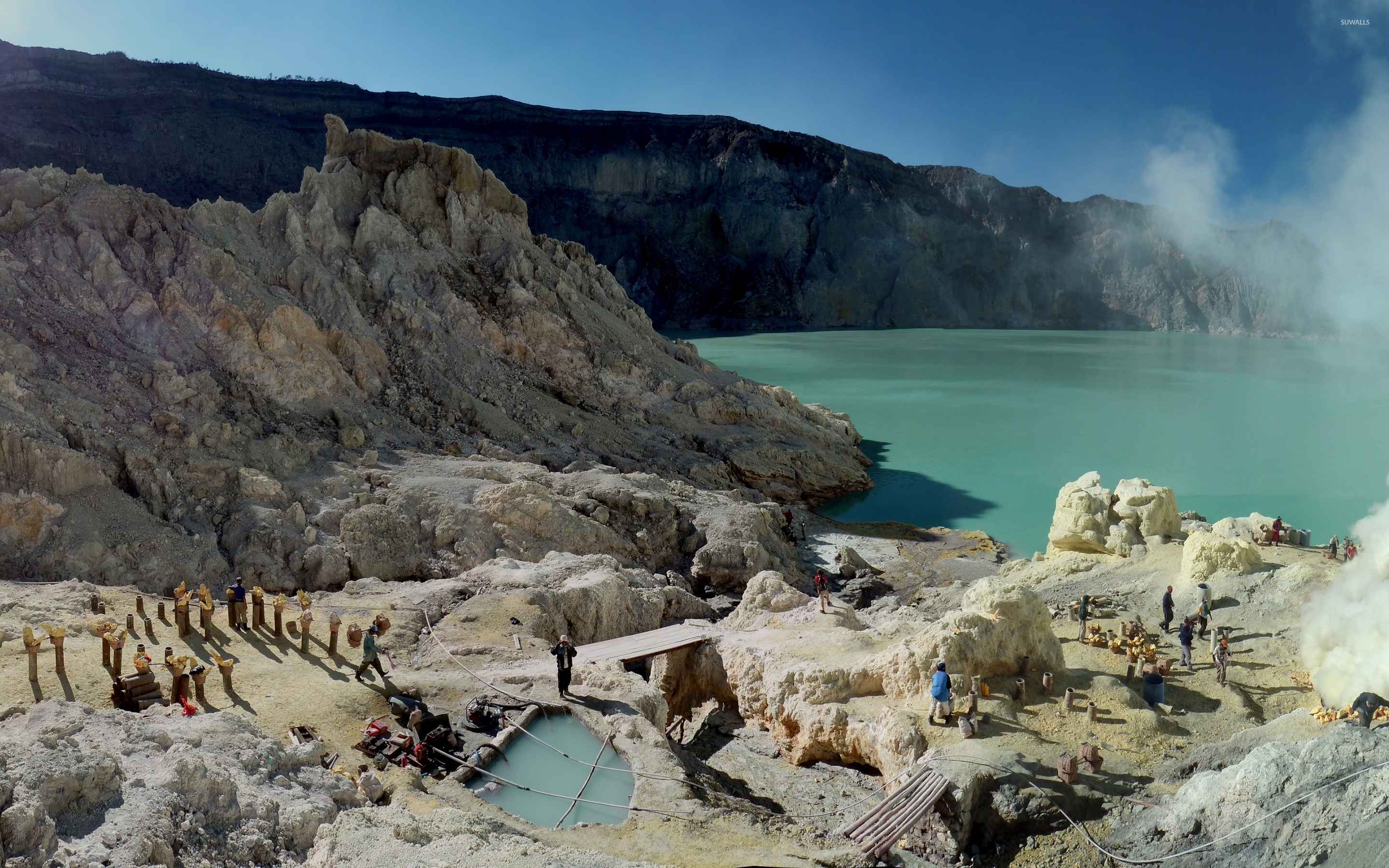 Kawah Ijen volcano wallpaper wallpaper