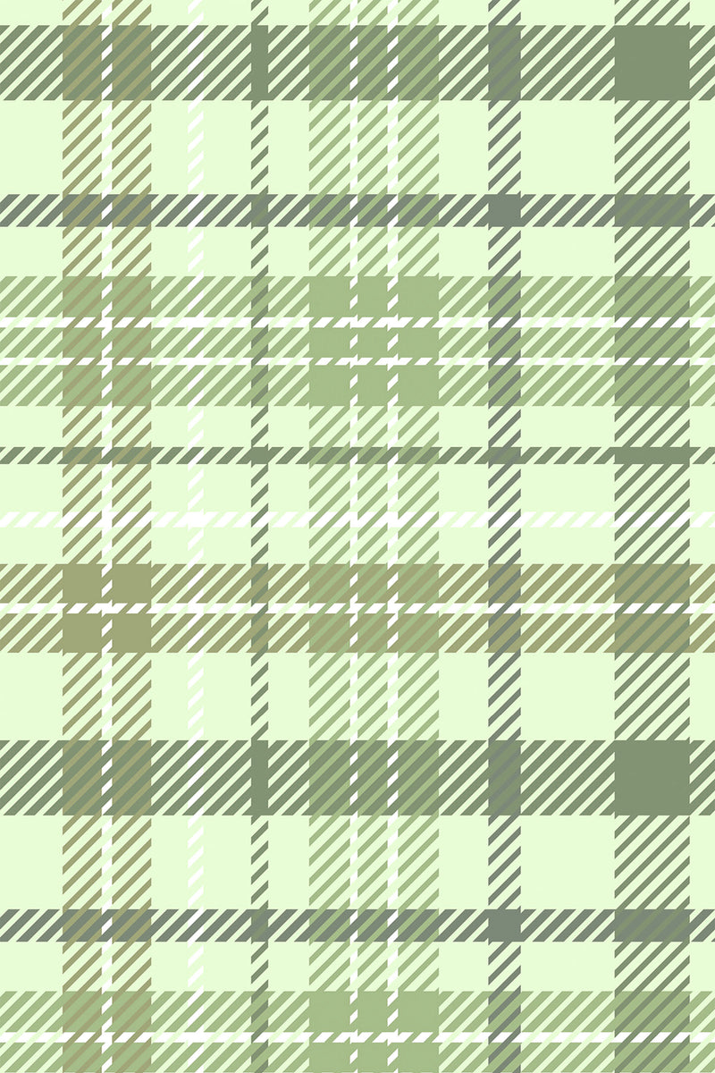 Aesthetic Plaid Removable or Traditional Wallpaper