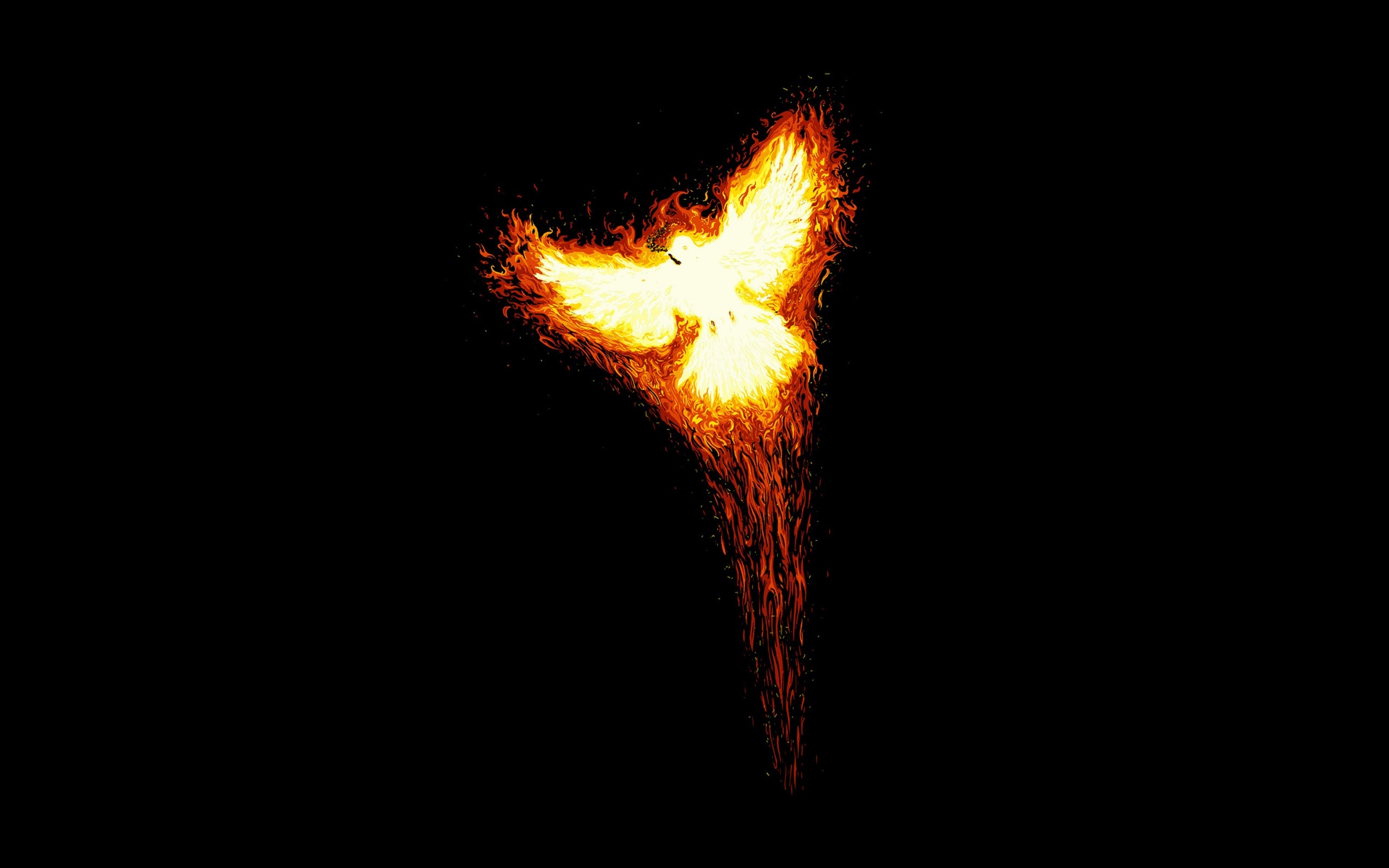 Rise, Phoenix, Myth, Fire, Bird, phoenix, Minimalism Gallery HD Wallpaper