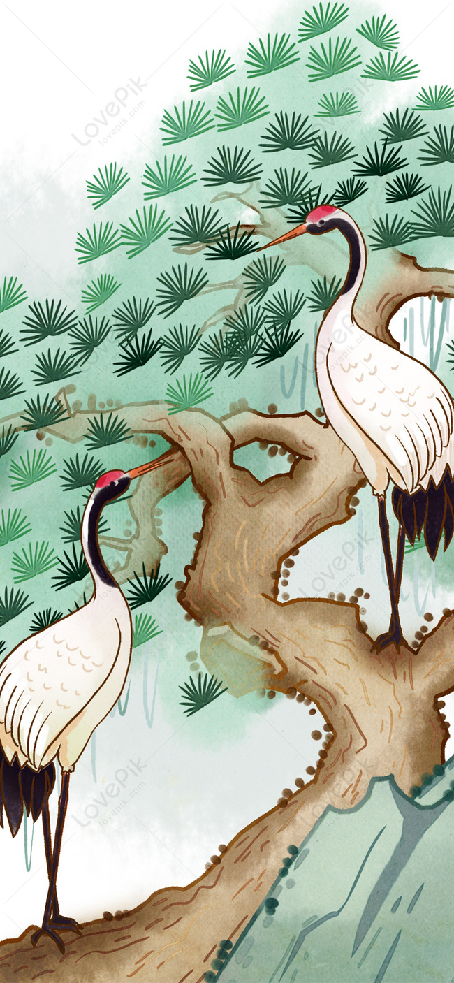 Red Crowned Crane Mobile Wallpaper Image Free Download