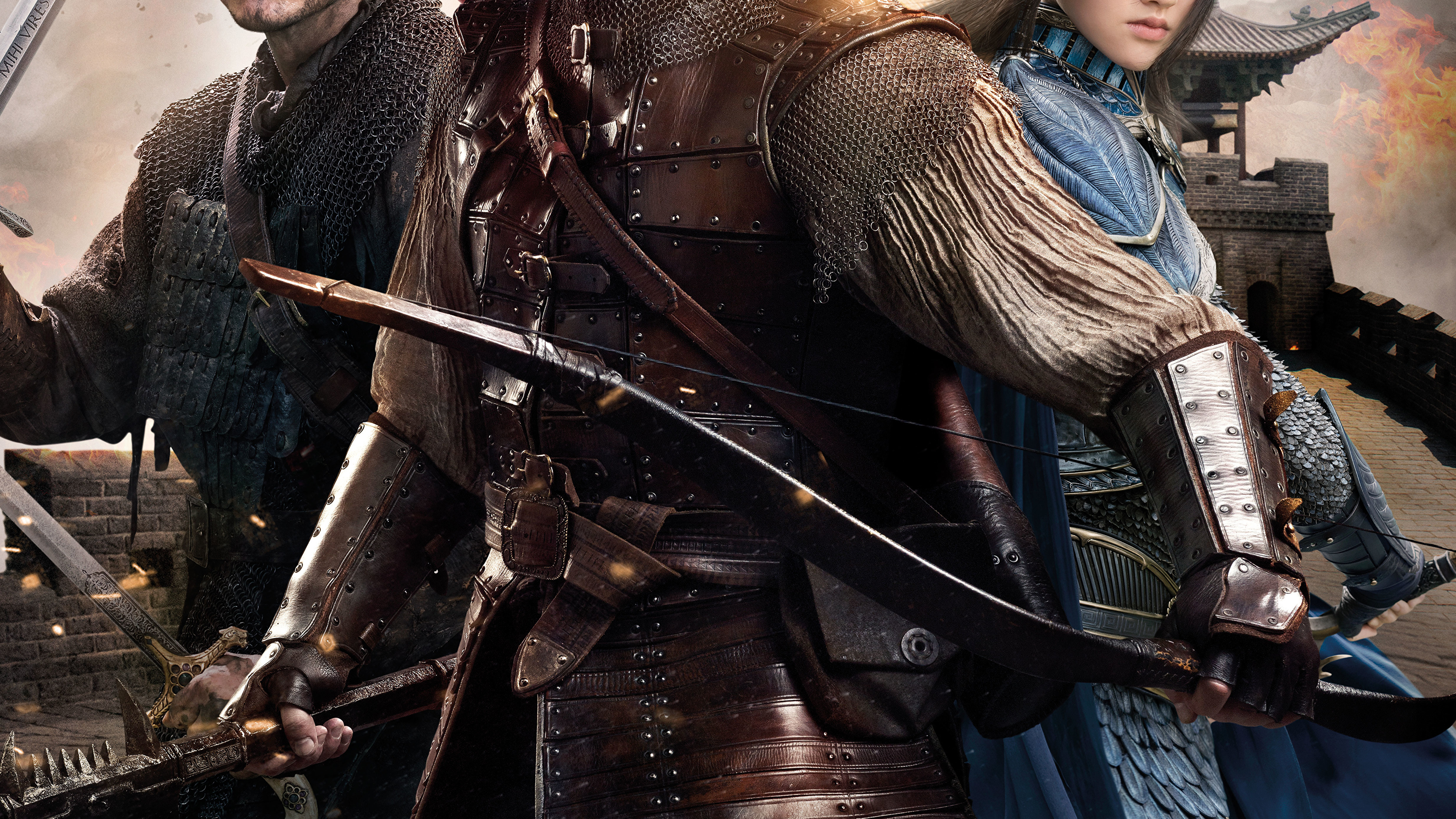 Wallpaper The Great Wall 2016 Matt Damon Warriors Pedro 3840x2160