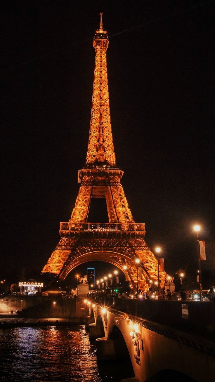 Paris at Night Wallpaper. Paris at night, Tour eiffel, Paris background