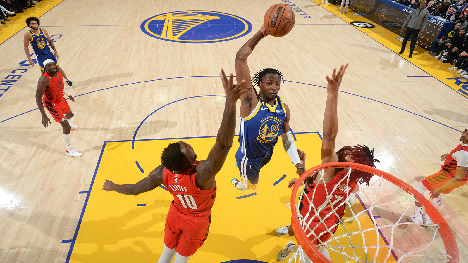 Viral Jonathan Kuminga photo perfectly encapsulates absurd dunk vs. Blazers Sports Bay Area