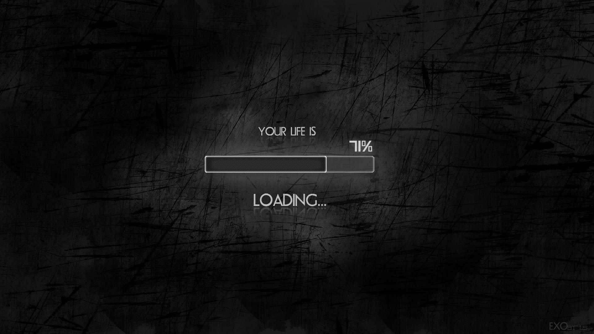 Your Life is loading text #black #minimalism #humor simple background #typography digital art P #wallpape. Desktop wallpaper, Android wallpaper, HD wallpaper