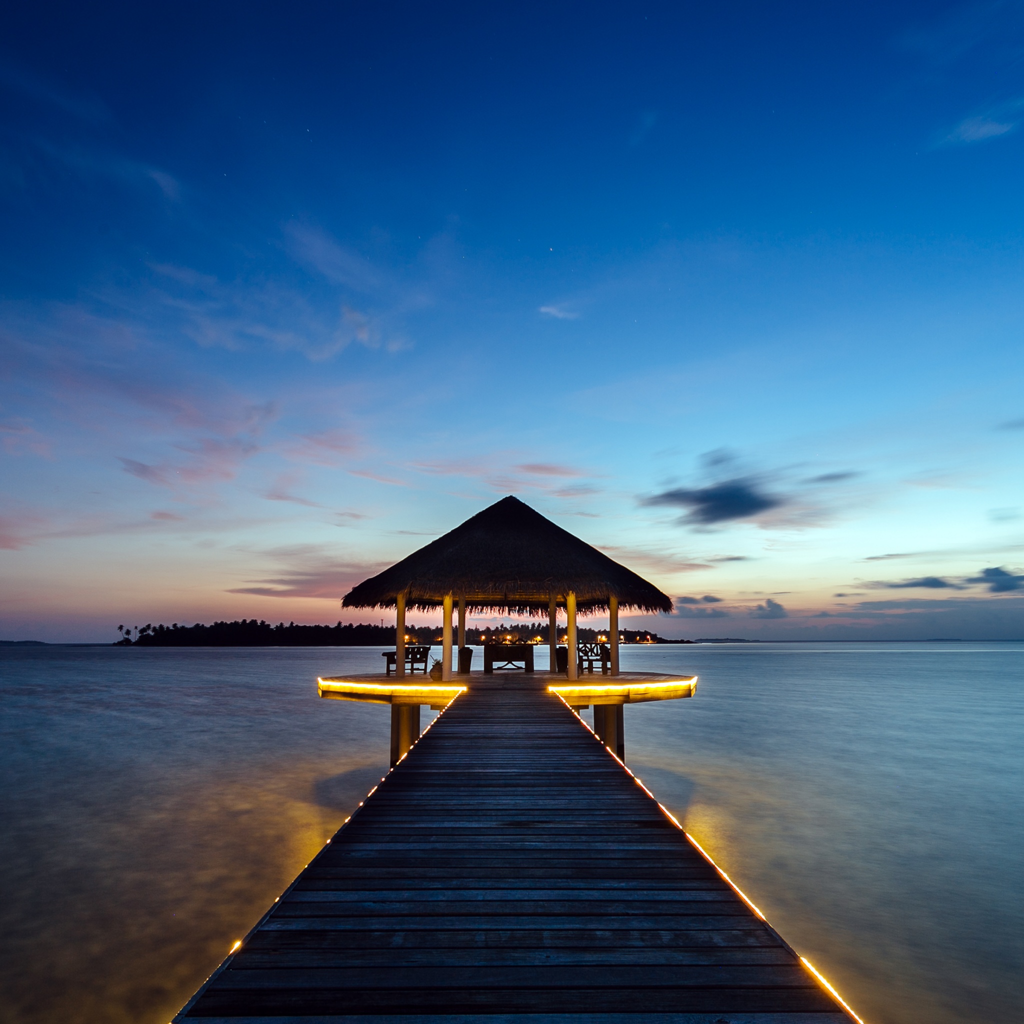 Kihaadhuffaru Island Wallpaper 4K, Maldives, Water Villa