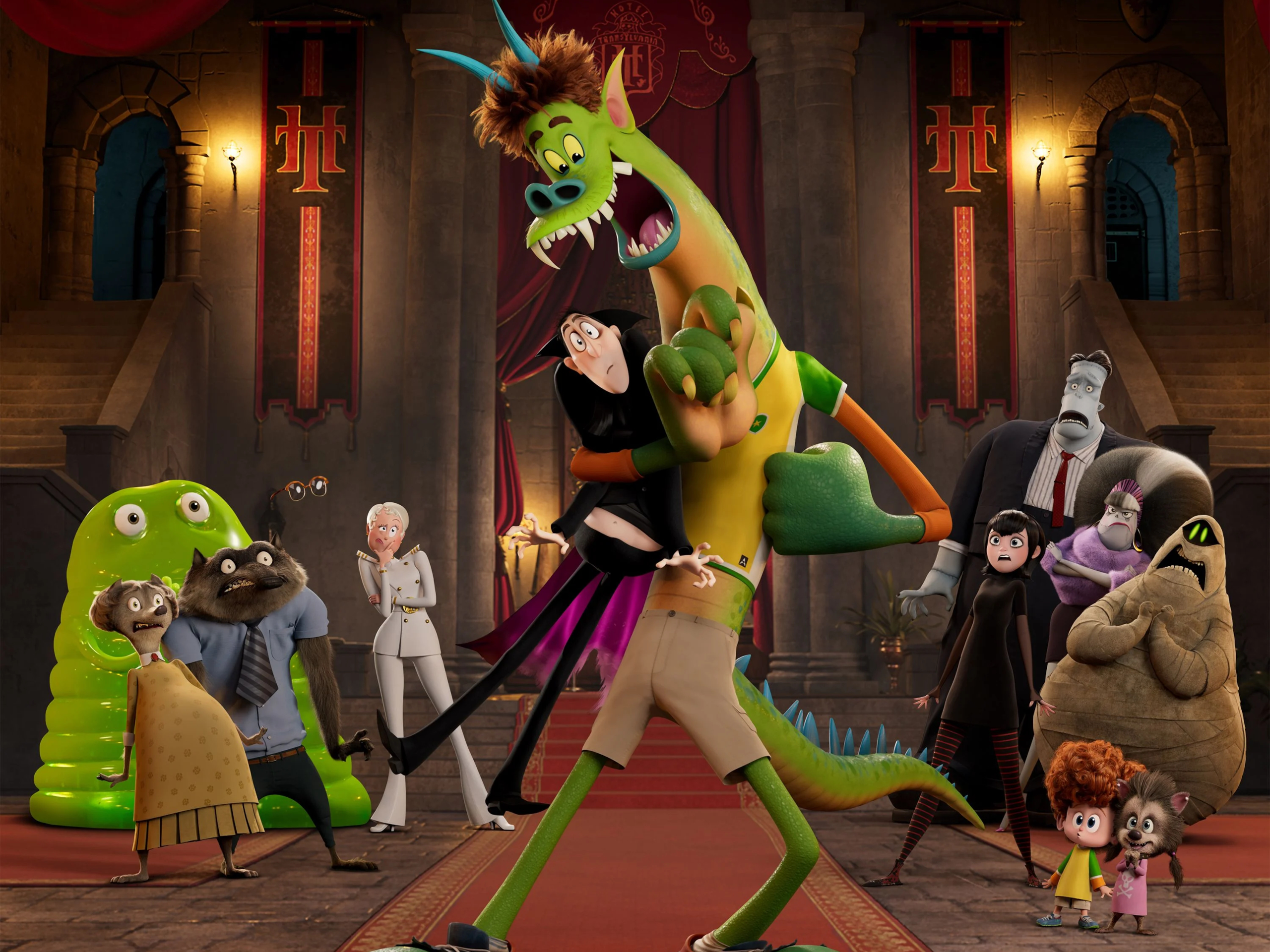 Hotel Transylvania: Transformania HD, Ericka Van Helsing, Jonathan (Hotel Transylvania), Dracula (Hotel Transylvania), Mavis (Hotel Transylvania) Gallery HD Wallpaper
