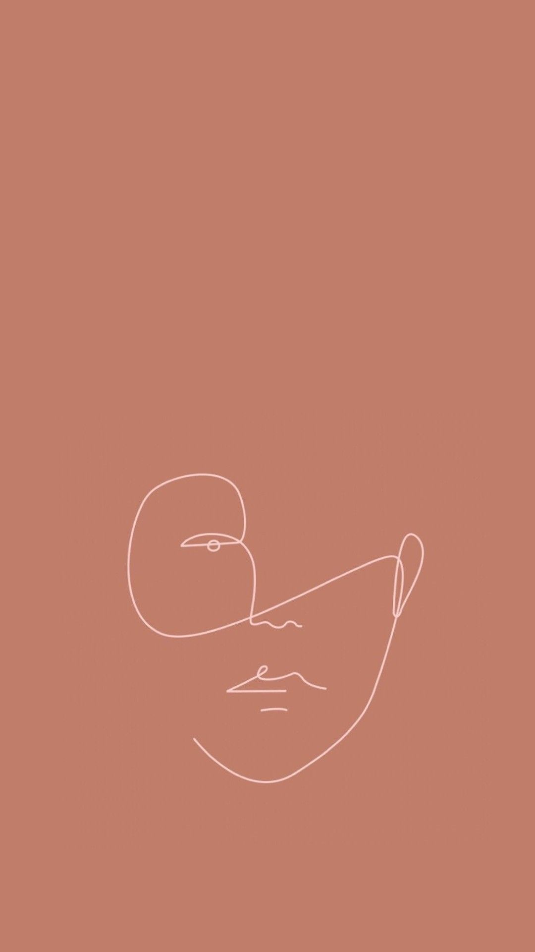 Brown Minimalist Wallpaper