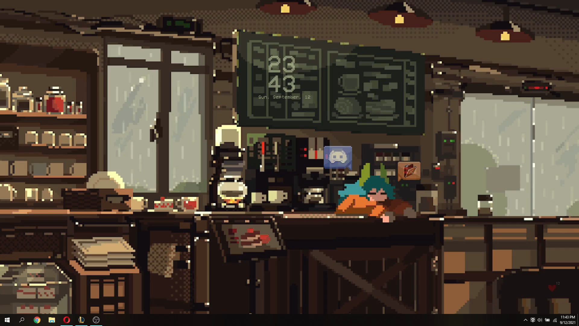 Pixel Cafe Wallpaper