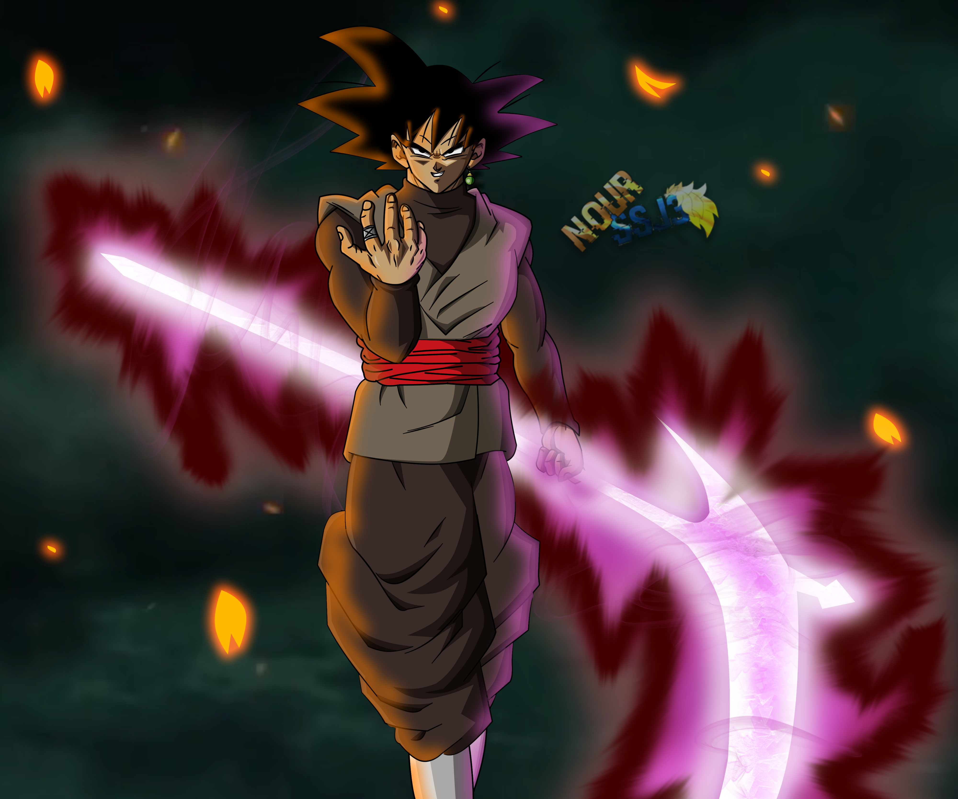 black goku HD wallpaper, background