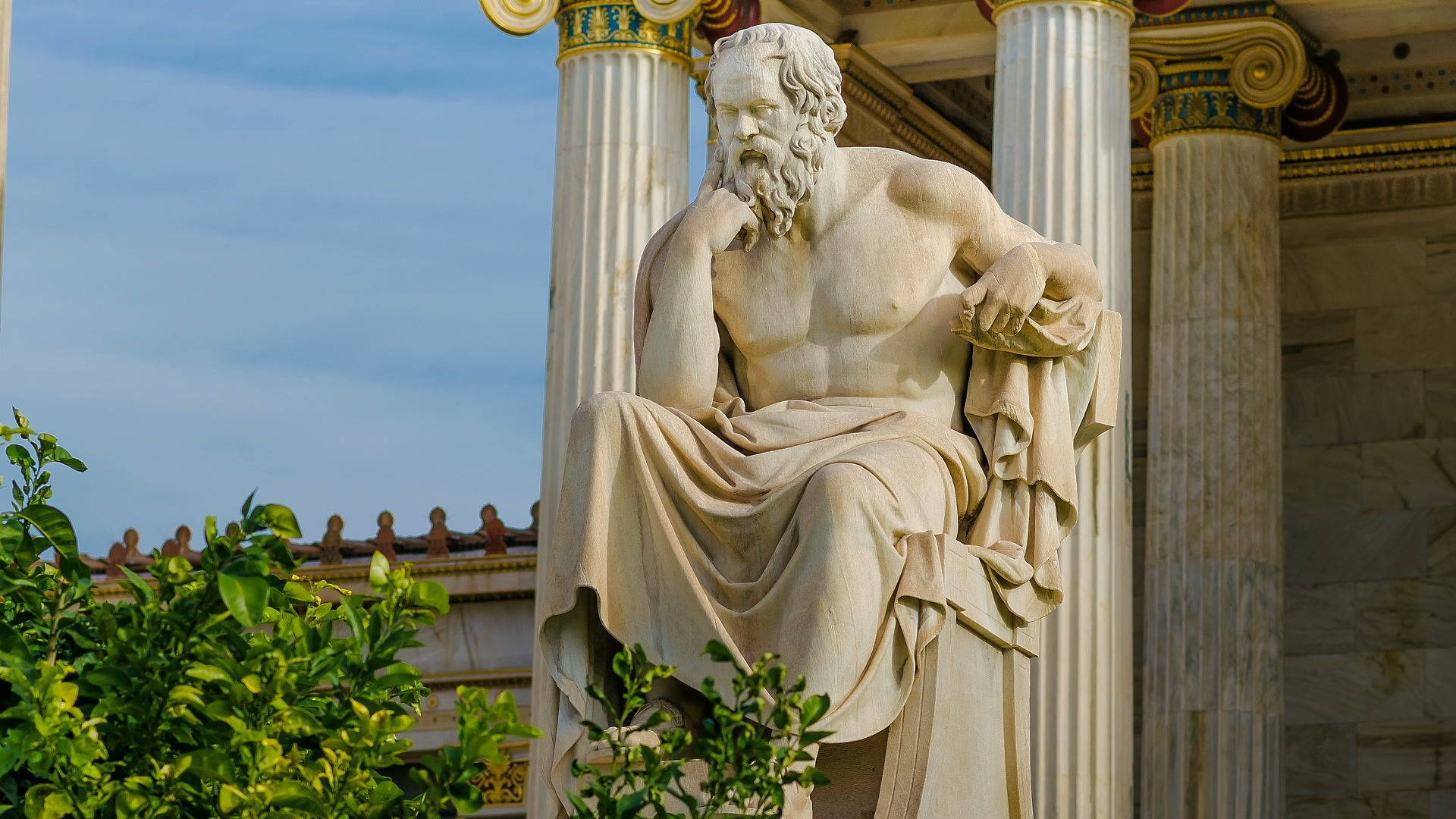 Download Socrates Greek Statue Wallpaper