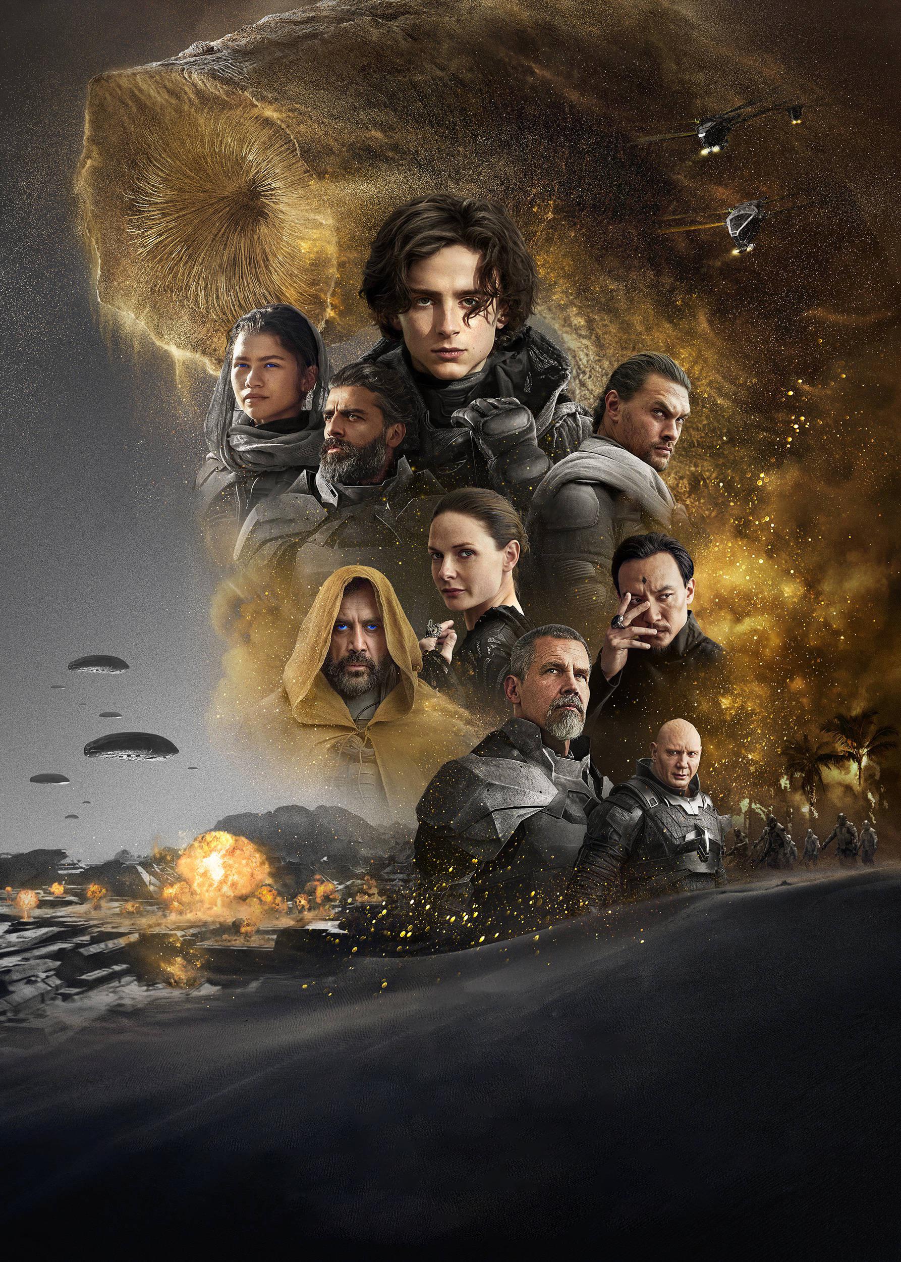 Tried removing the text from a bunch of DUNE posters so I could have some wallpaper. Figured I'd share with this sub!