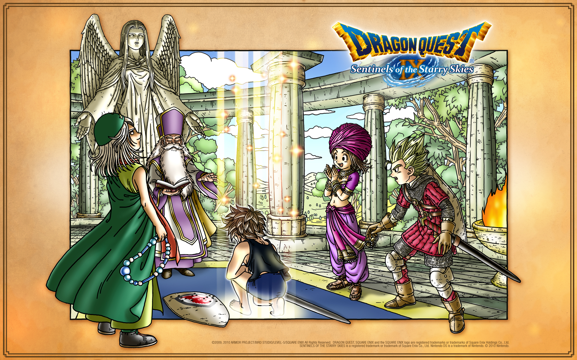 Wallpaper > Dragon Quest IX DS > Dragons Den: Dragon Quest Fansite