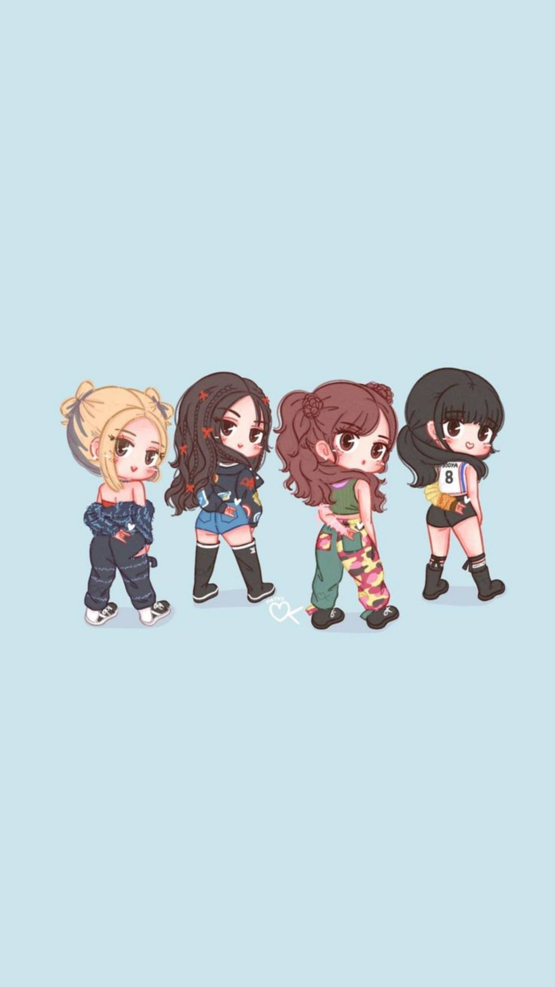 Free Blackpink Cartoon Wallpaper Downloads, Blackpink Cartoon Wallpaper for FREE