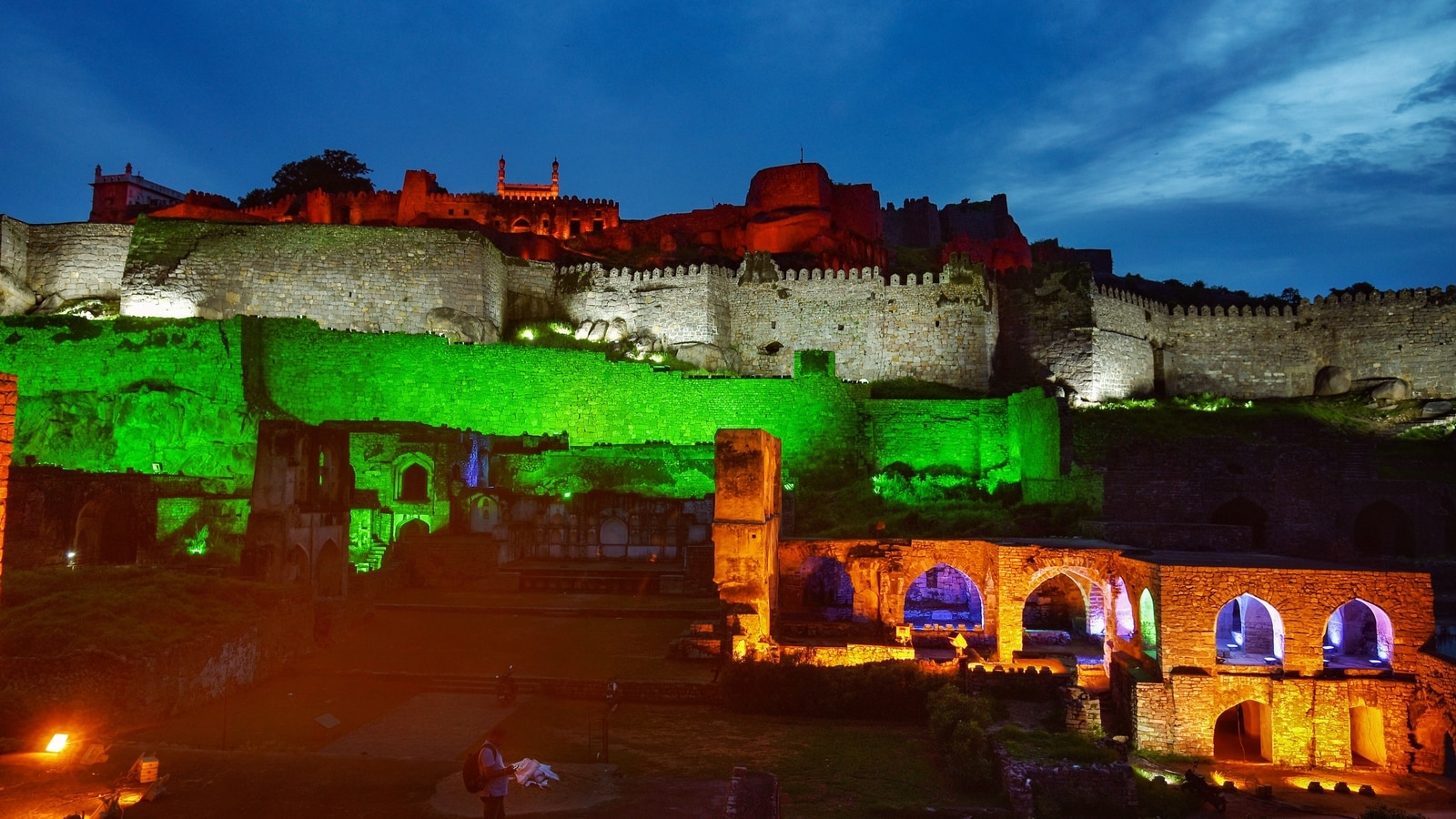 IAF performs Symphony Band Show at Golconda Fort in Hyderabad