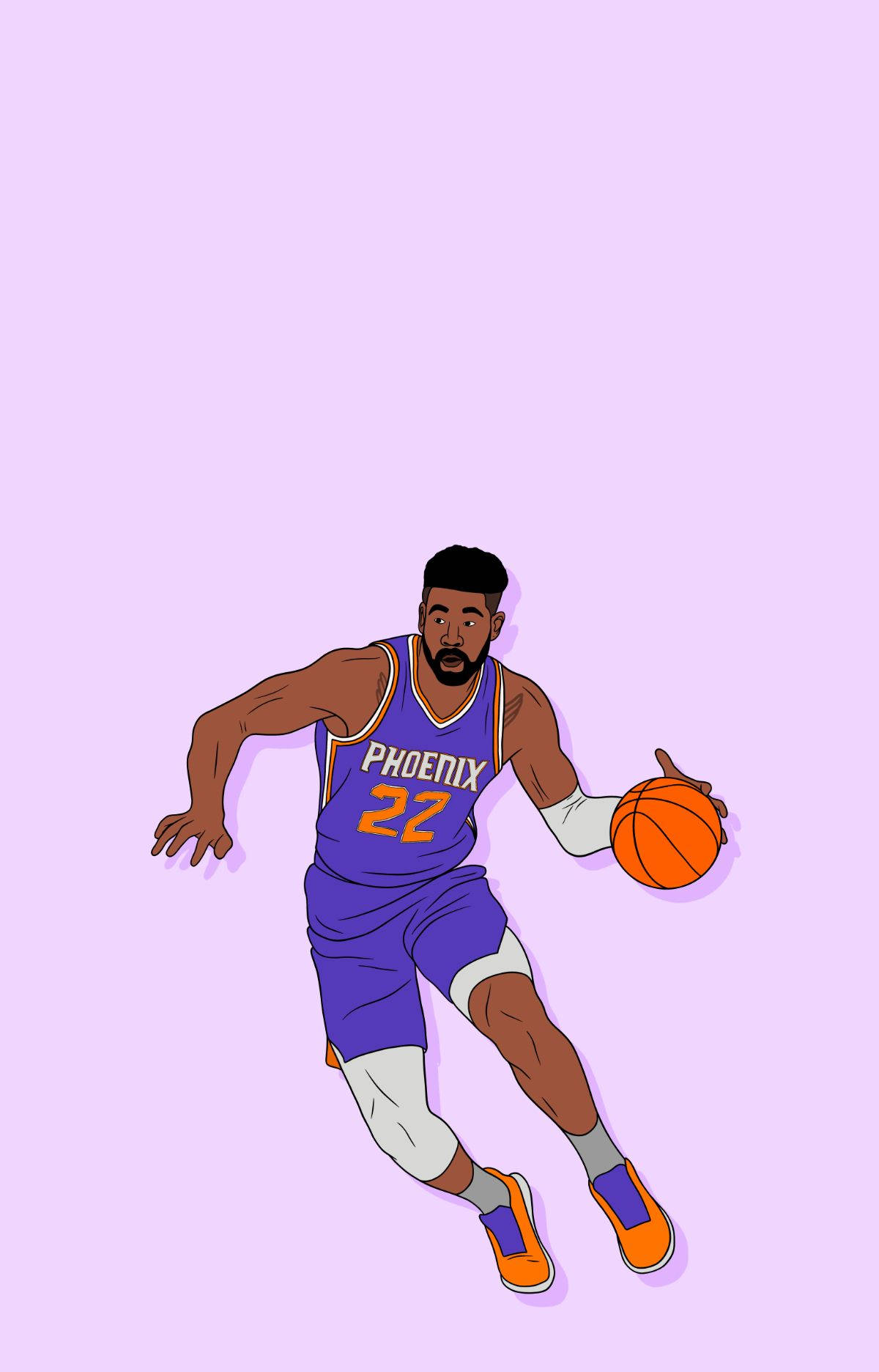 Download Nba Center Player Deandre Ayton Phoenix Suns Wallpaper