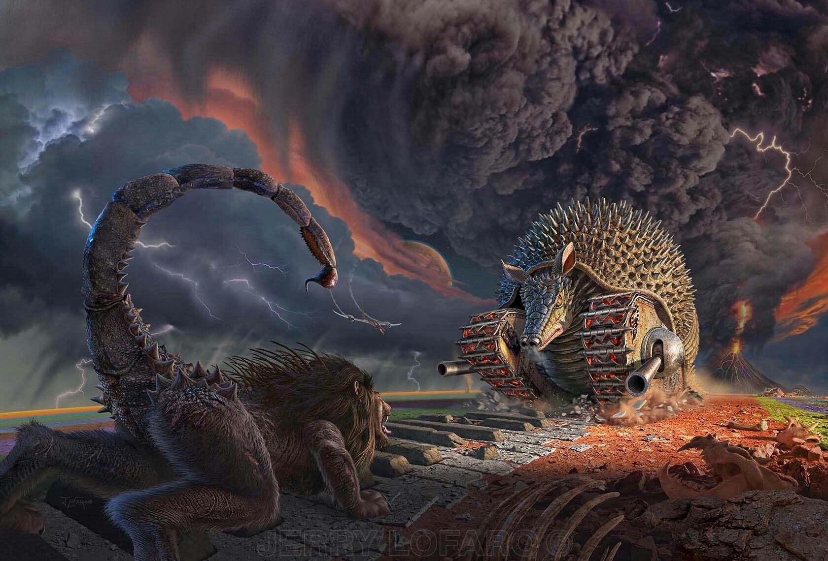 Tarkus fan art. Cover art, Emerson lake & palmer, Emerson