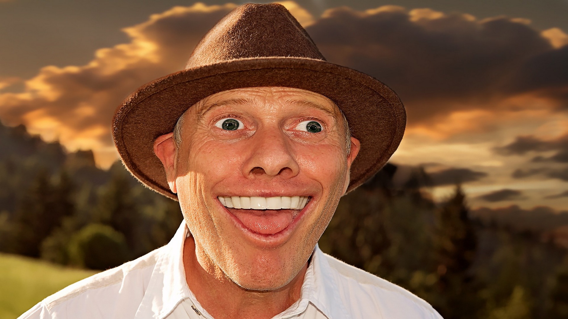 Wallpaper / caricature man human person male hat comic funny 4k wallpaper free download