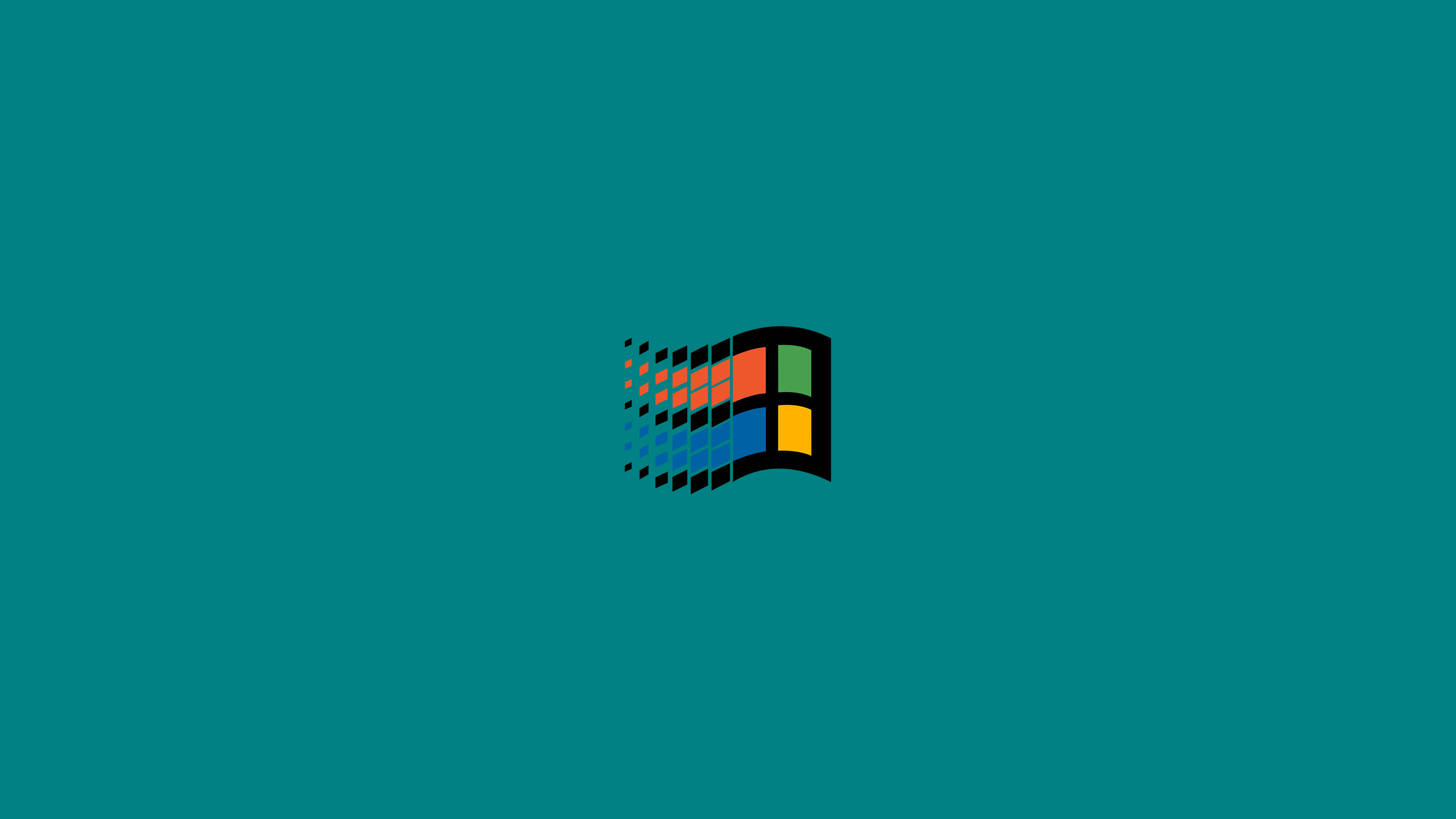 Download Retro 4k Microsoft Windows Pixel Logo Wallpaper