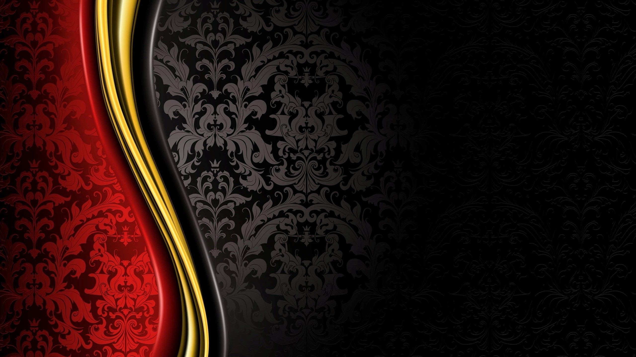 luxury, Royal, Grand, Black, Gold, Red, Abstract Wallpaper HD