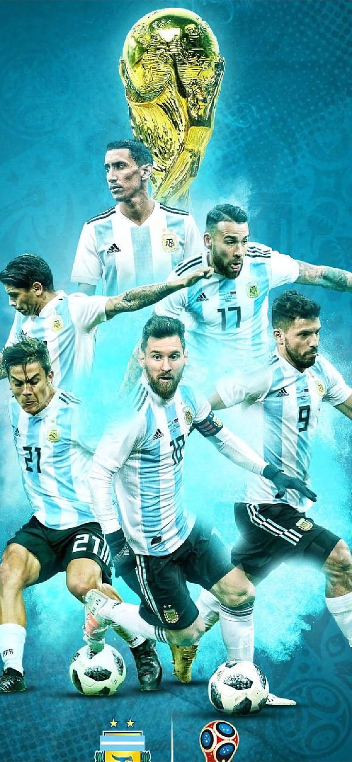 argentina national football team trophy iPhone Wallpaper Free Download