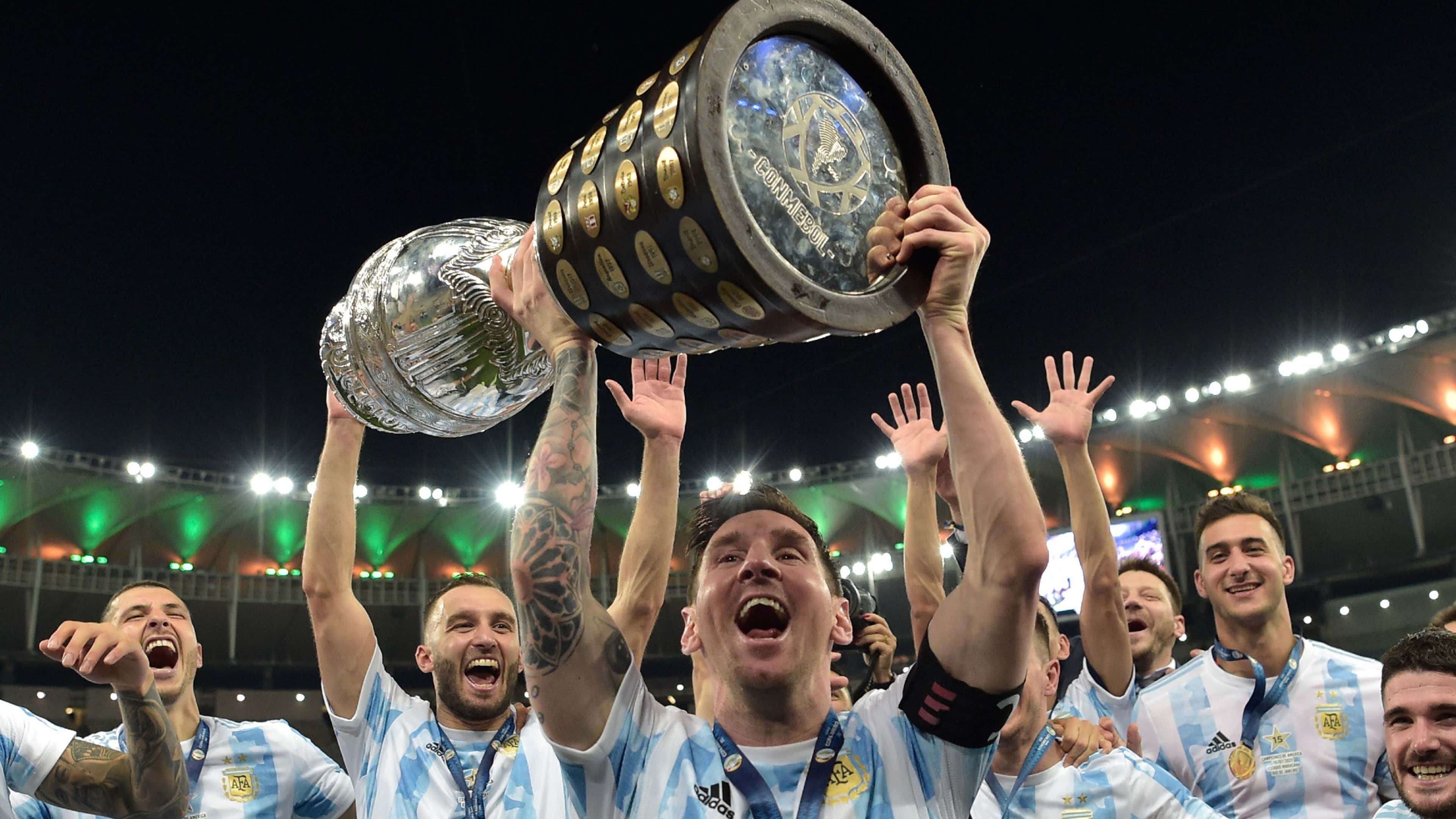 How many trophies has Lionel Messi won with Argentina?. Goal.com US