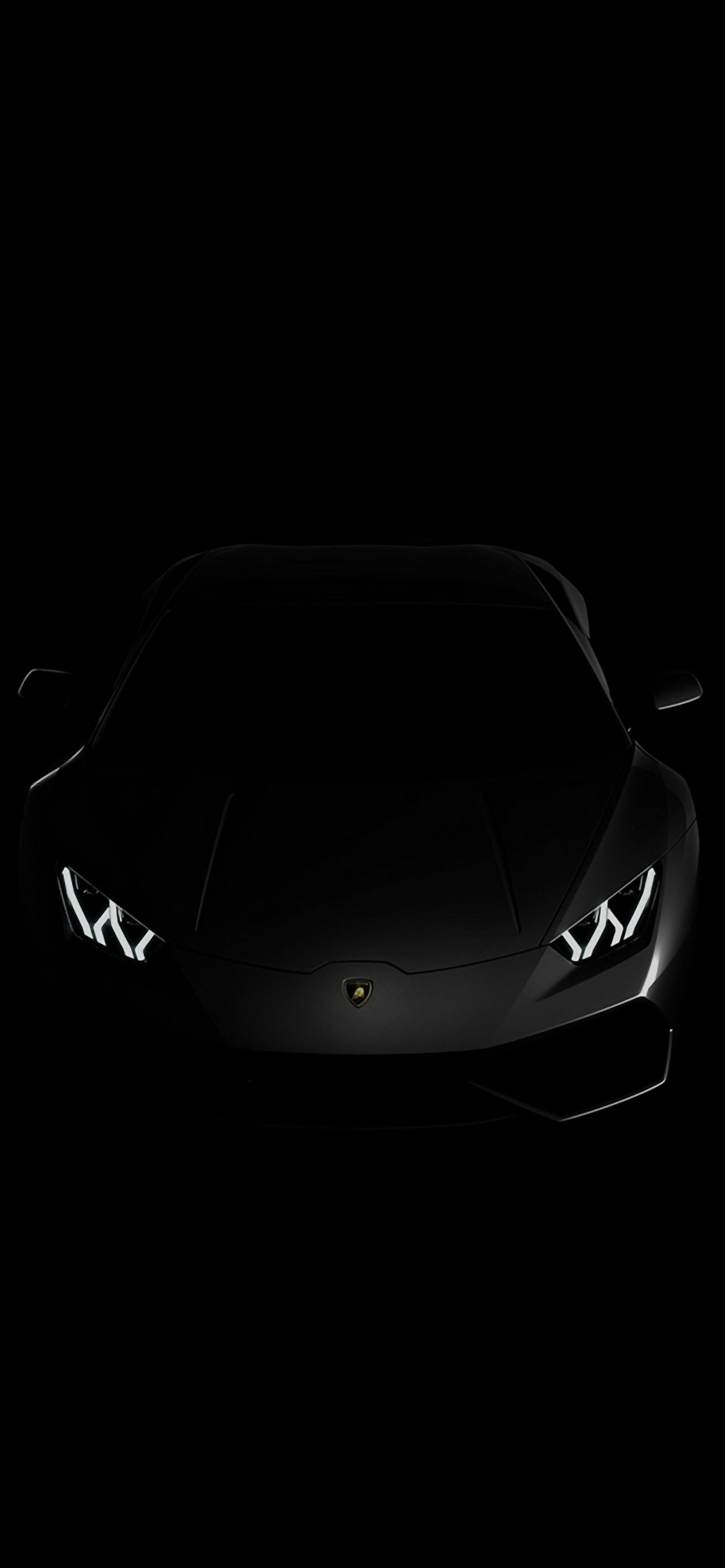 Lamborghini Huracan Lp Black Dark iPhone Wallpaper Free Download