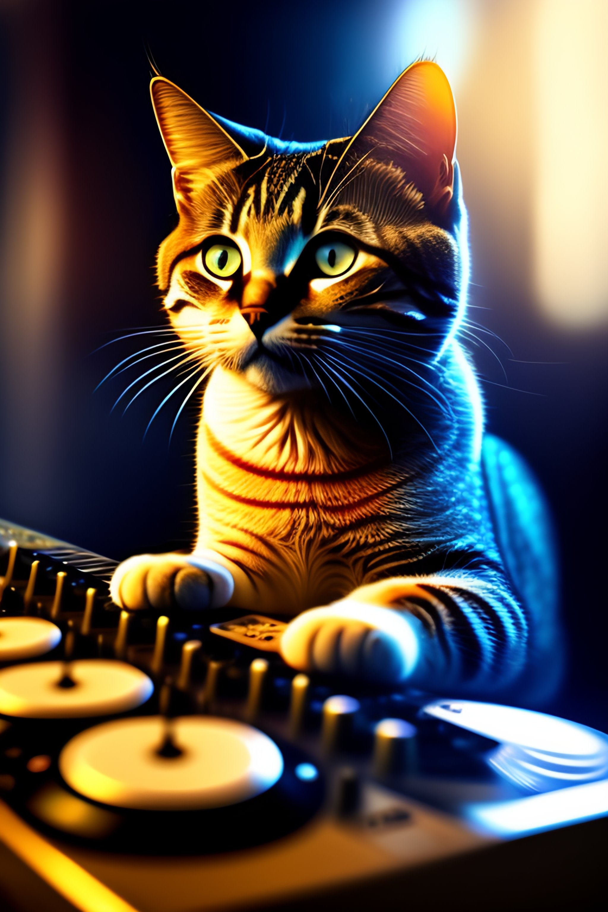 Cat dj social media GIF on GIFER - by Monaya