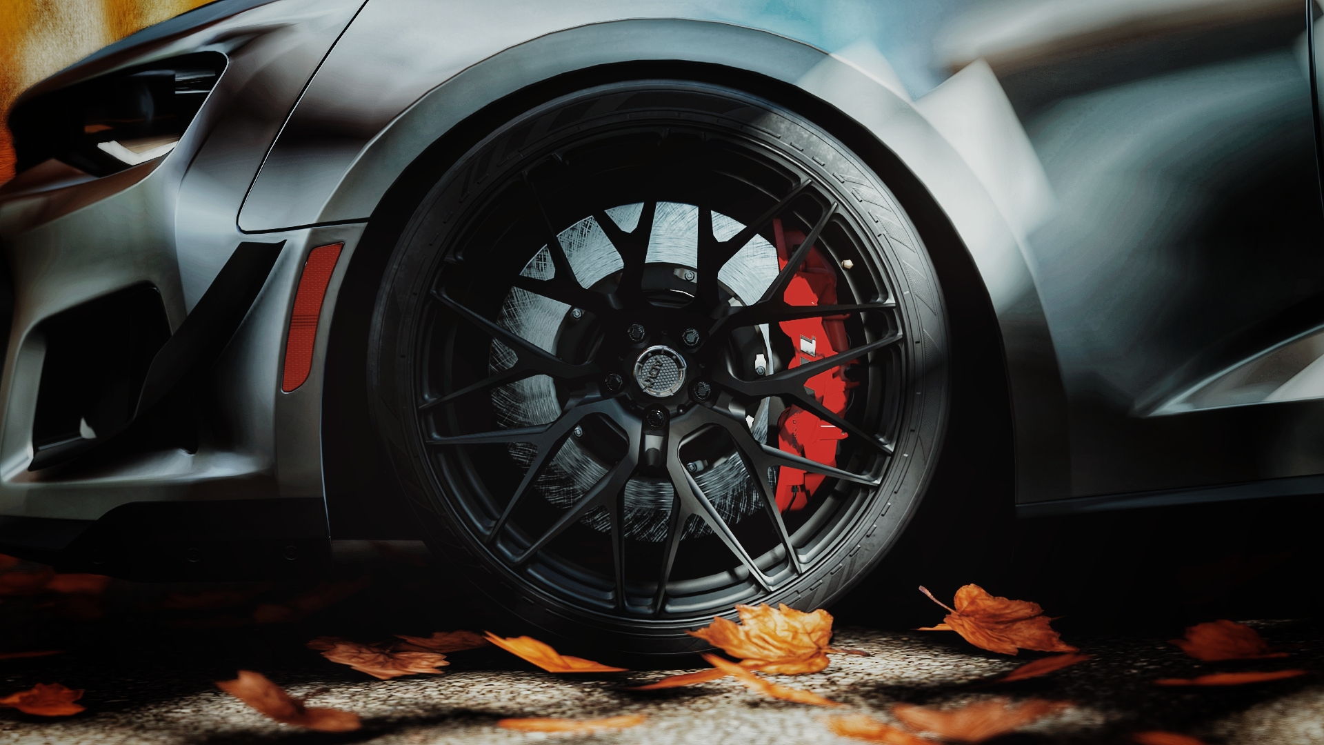 Wallpaper, chevrolet camaro zl1 1le, Camaro, Chevy, Forza Horizon 4, car, video games, fall, rims 1920x1080