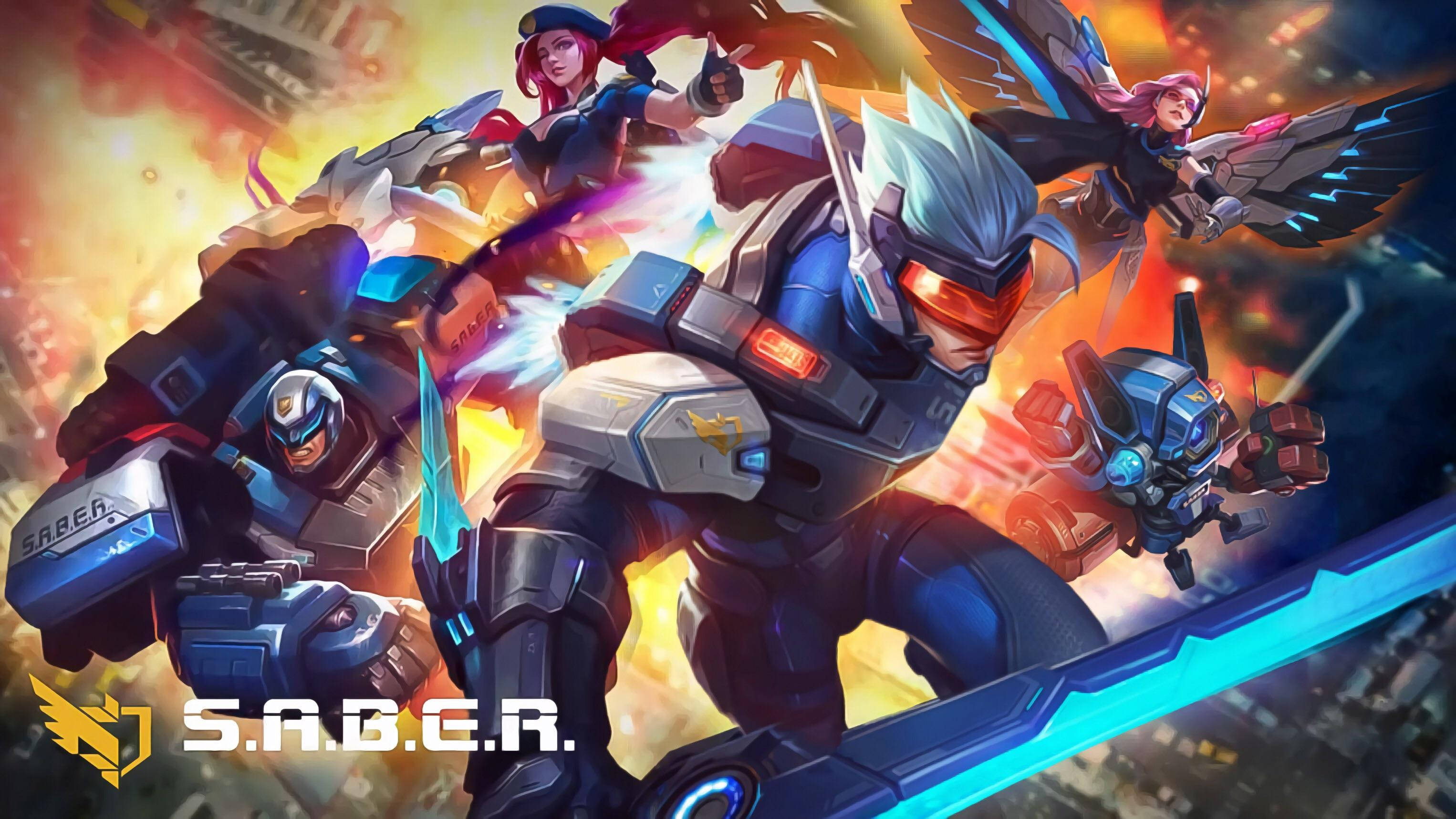 Download Mobile Legends Saber Squad Wallpaper