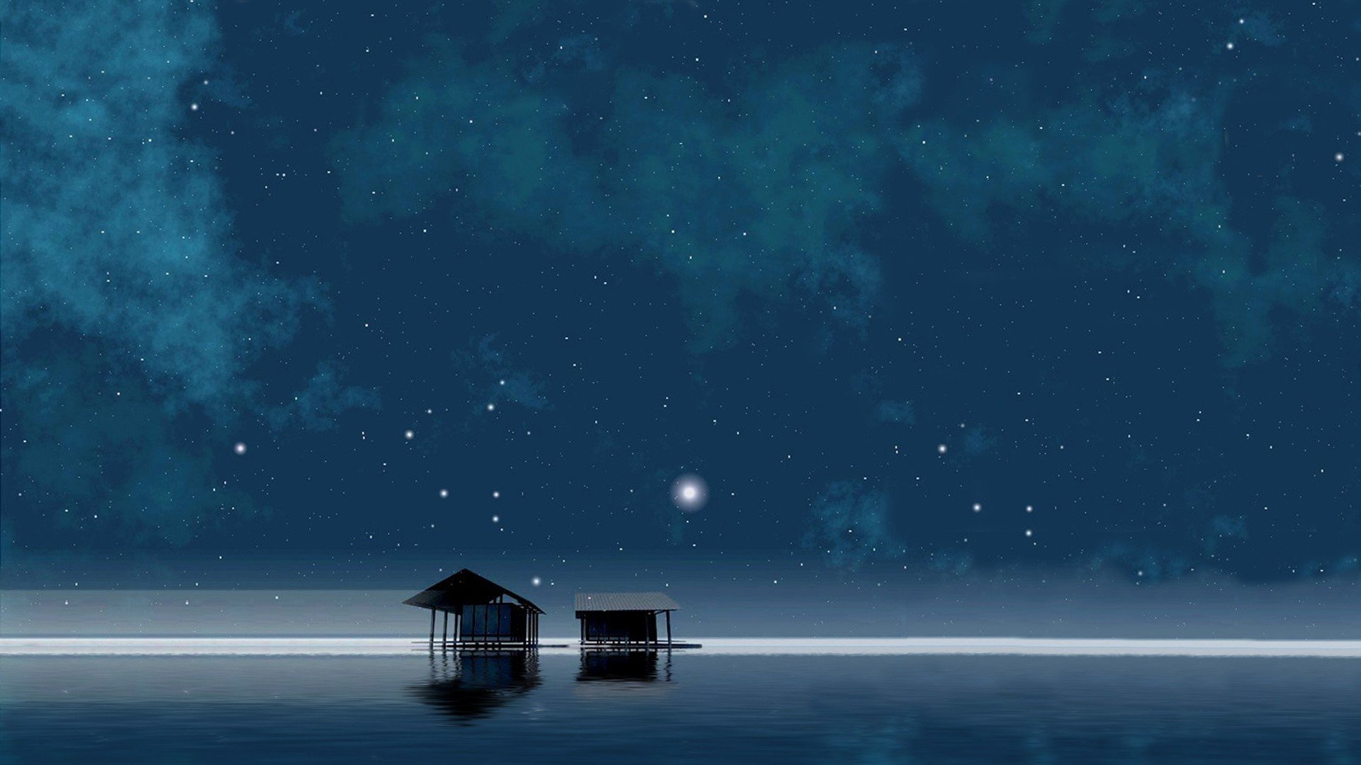 calm, Night, Stars Wallpaper HD / Desktop and Mobile Background