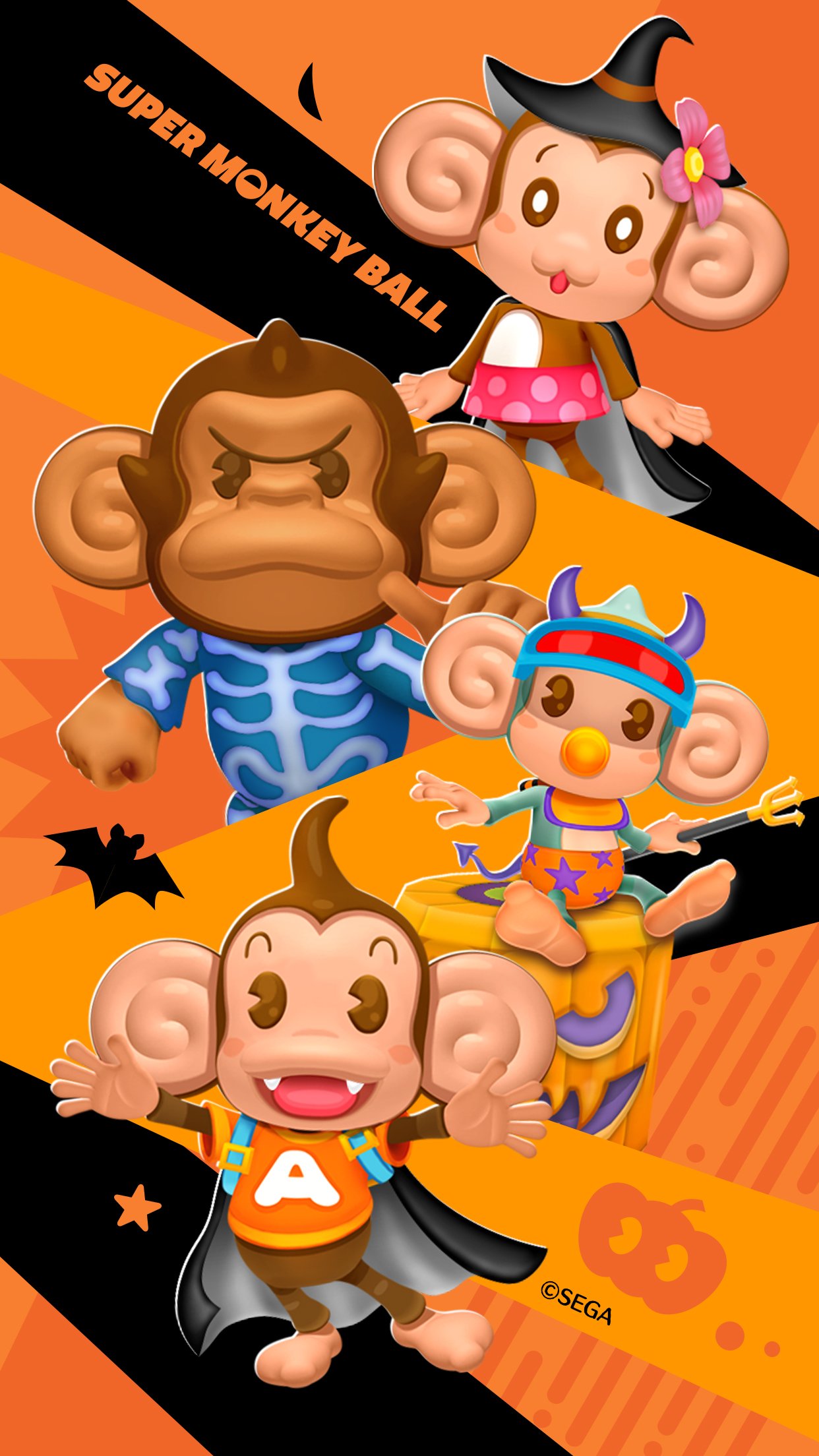 モンキーボール 公式／Super Monkey Ball Official JP - #Halloween Special Feature Extra Edition(1 2) PC Wallpaper Is Not Enough! For Those Who Like This, We Prepared Wallpaper For Smartphone. Please RT