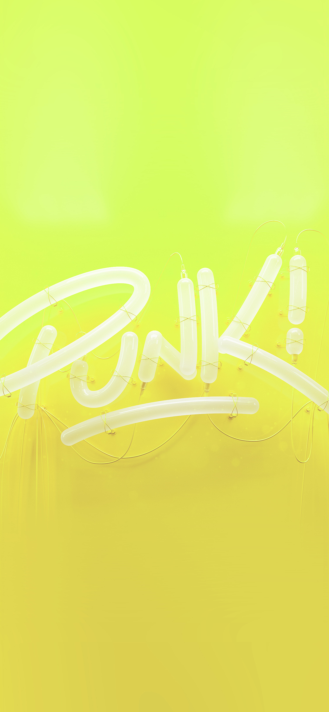 punk neon sign art minimal illustration art yellow