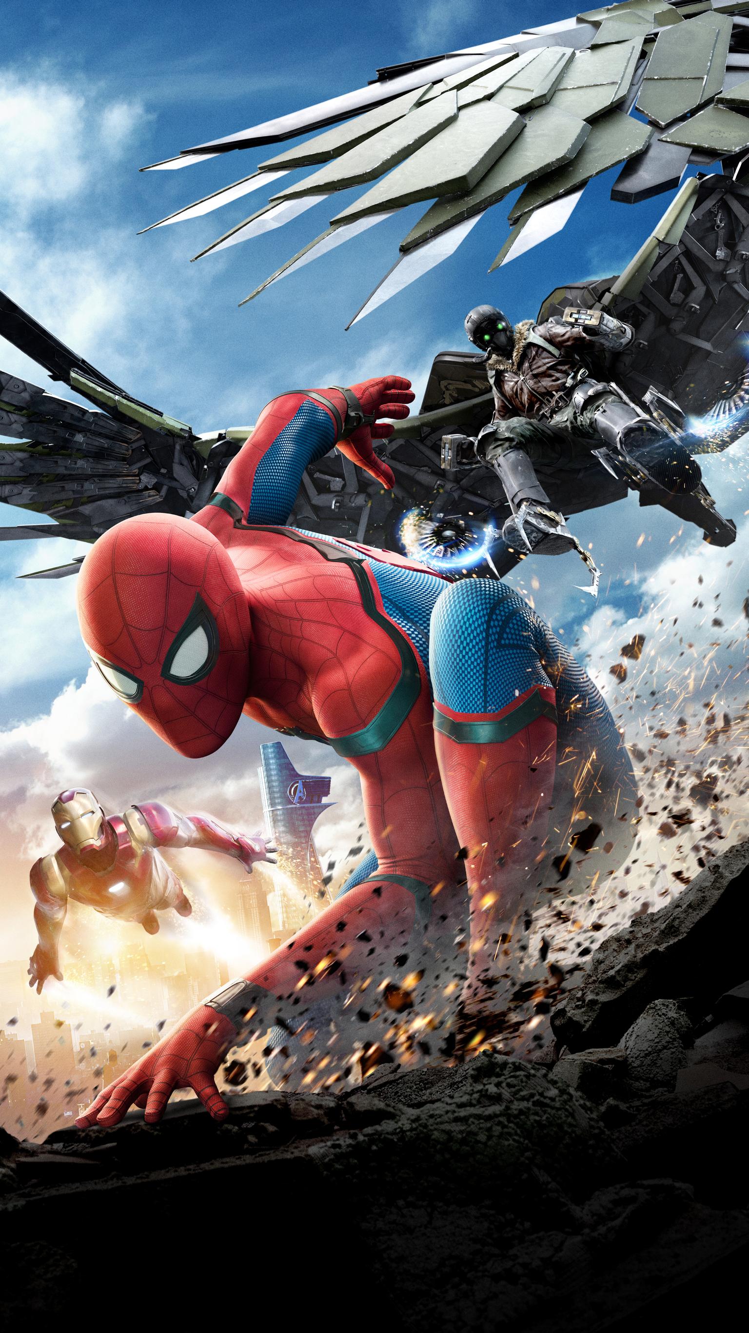 Spider Man: Homecoming Phone Wallpaper