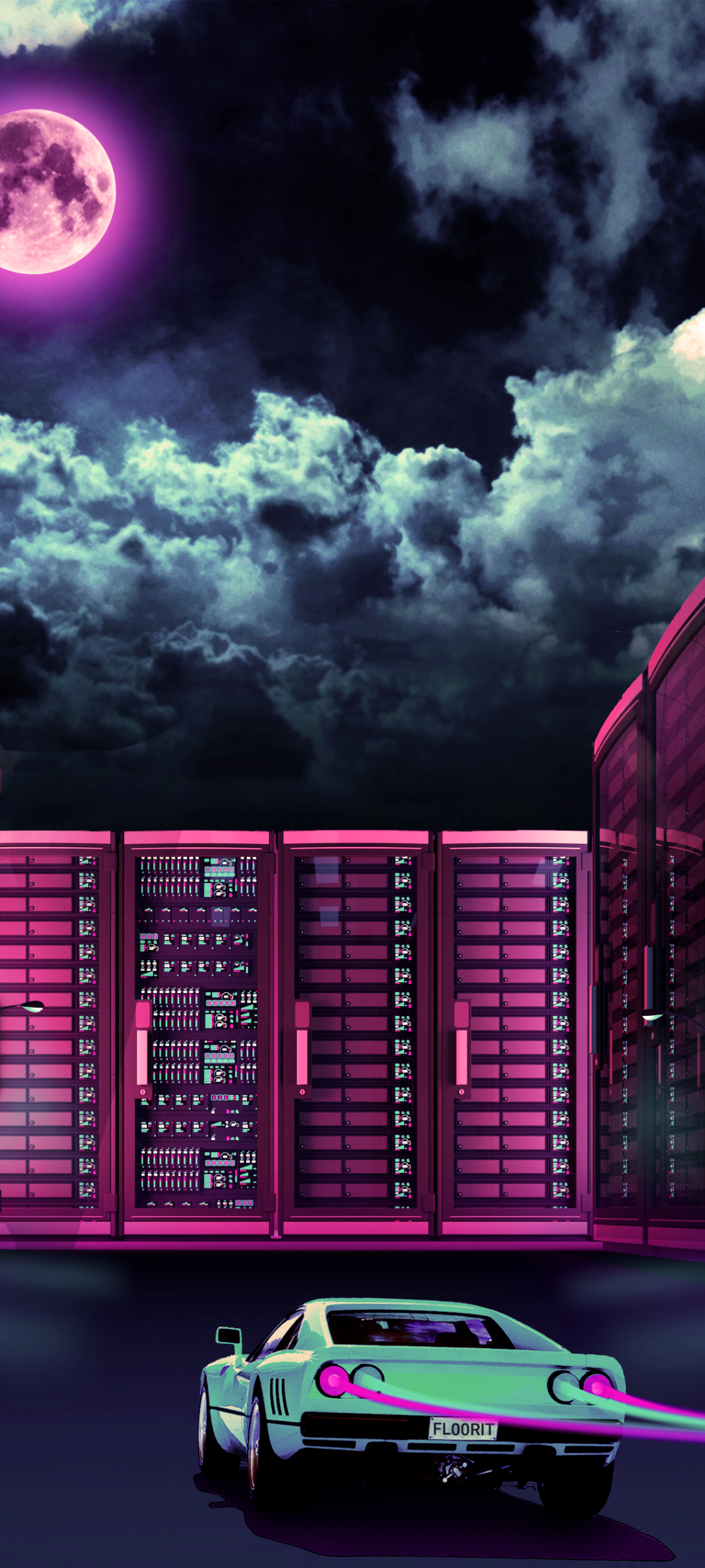 Wallpaper / Artistic Retro Wave Phone Wallpaper, Synthwave, Futuristic, Retro, 1080x2400 free download