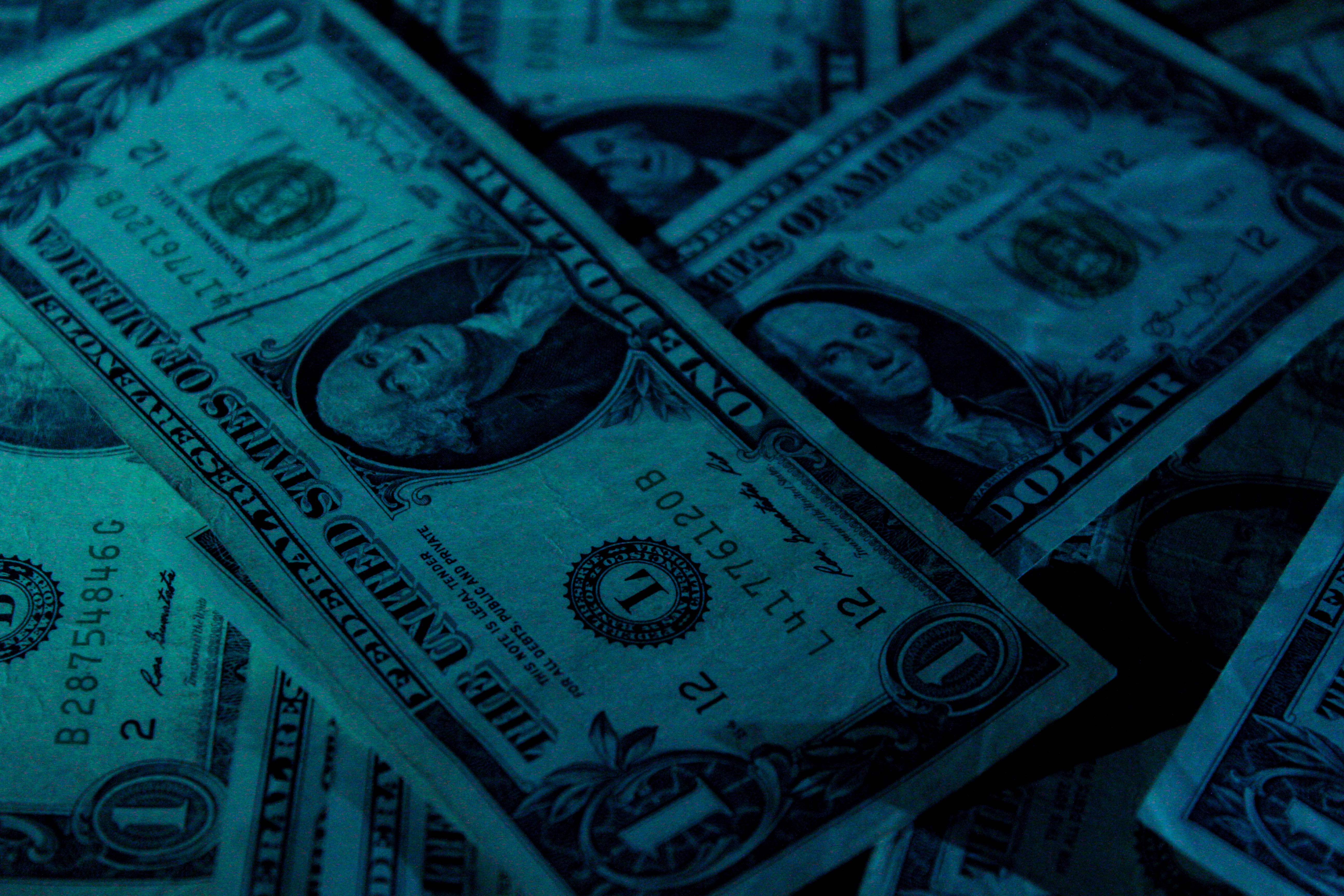 Free Image, money, blue, cash, font, currency, dollar, computer wallpaper 5184x3456