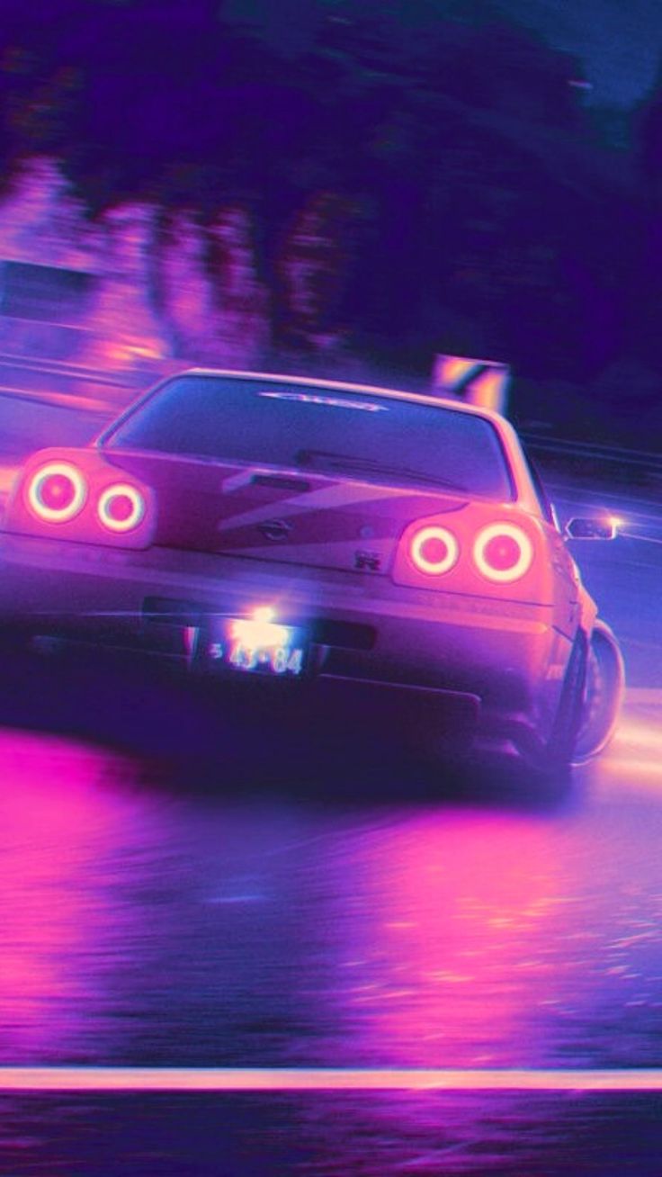 Aesthetic Car Wallpaper. Car wallpaper, Purple car, Tokyo drift cars